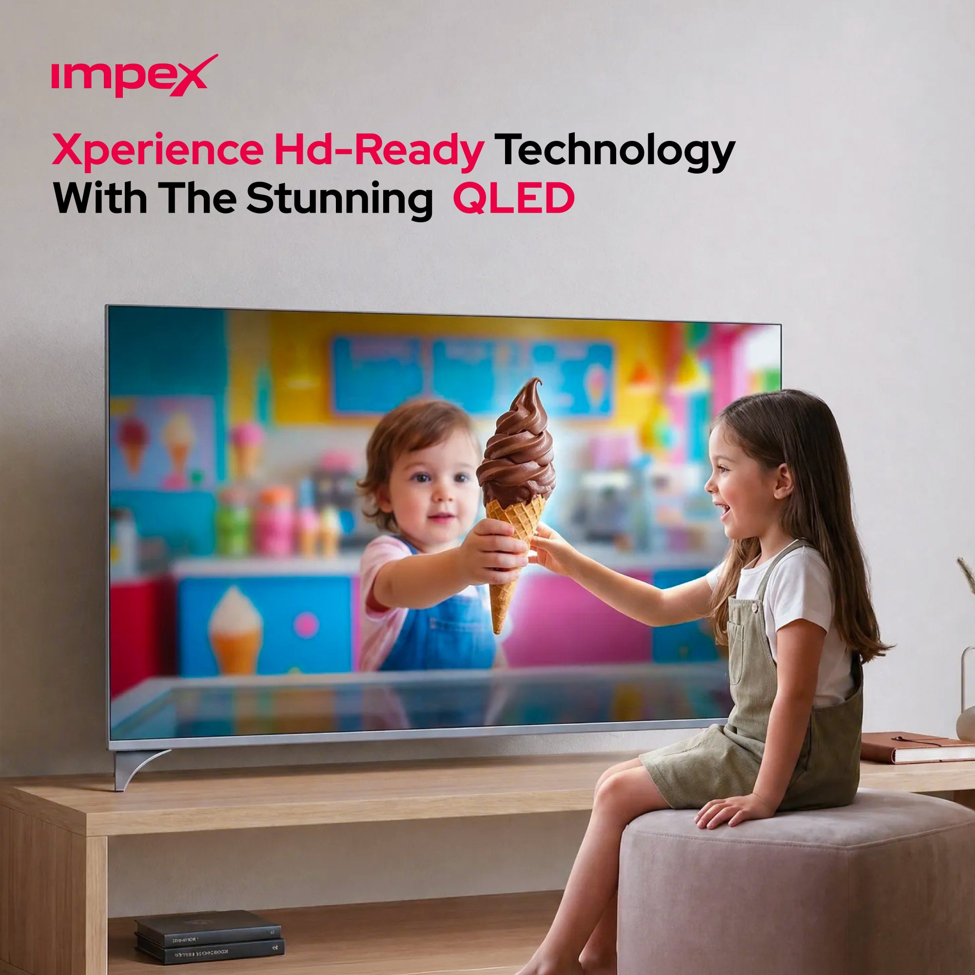 IMPEX 55 inch QLED UHD GOOGLE LED TV 12OHZ evoQ 55S4QLC2R120