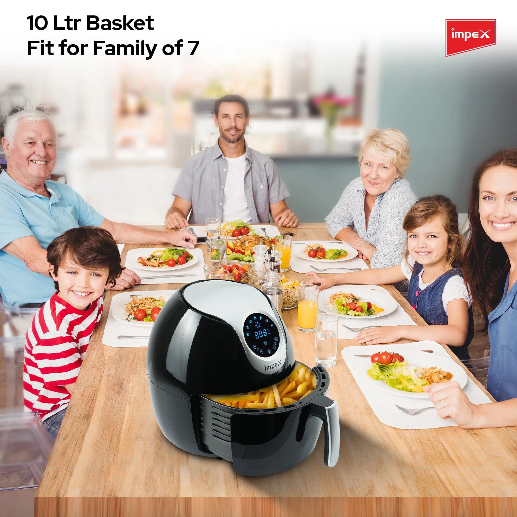 IMPEX 10 LTR DIGITAL AIR FRYER AF 4310