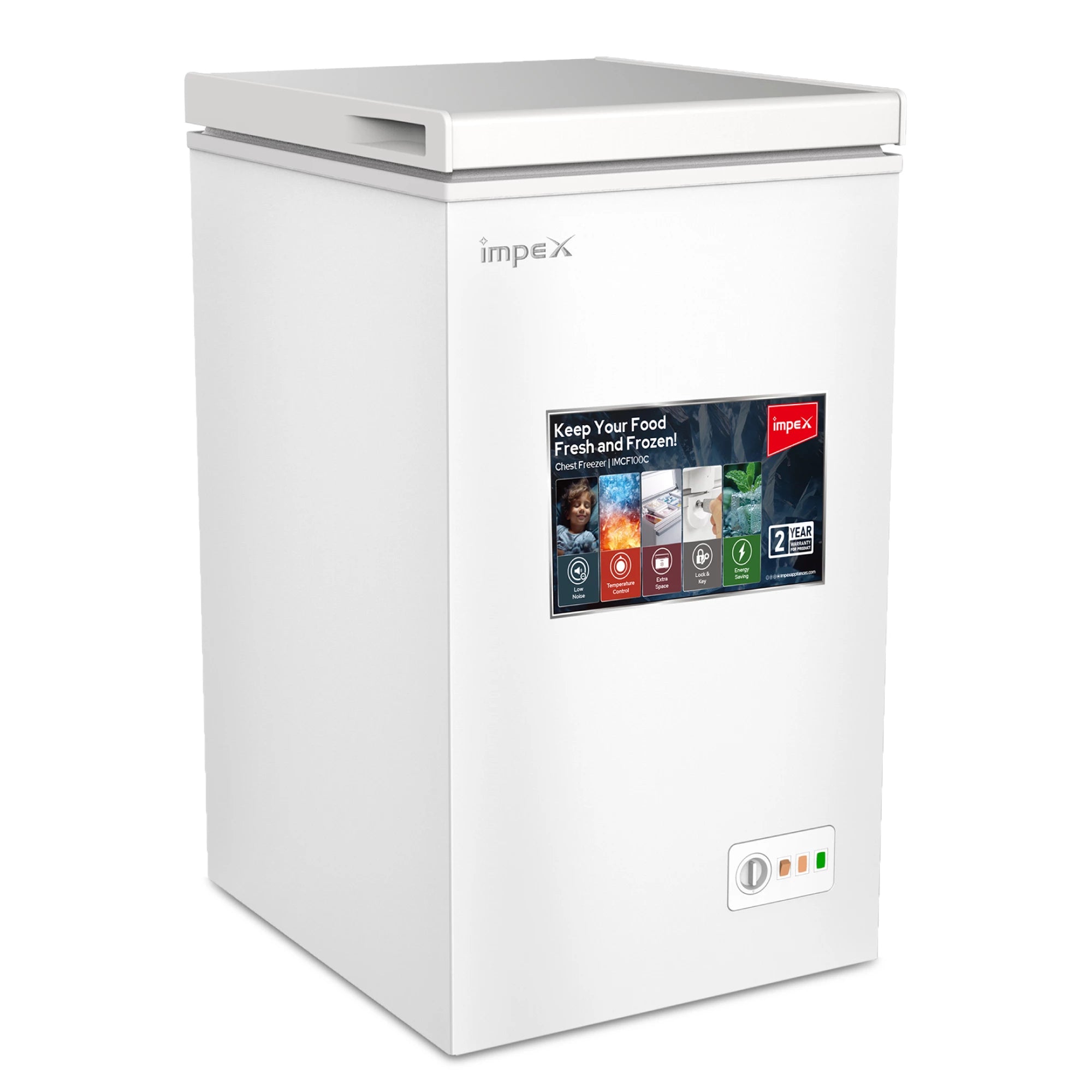 Impex 100L Chest Freezer IMCF100C