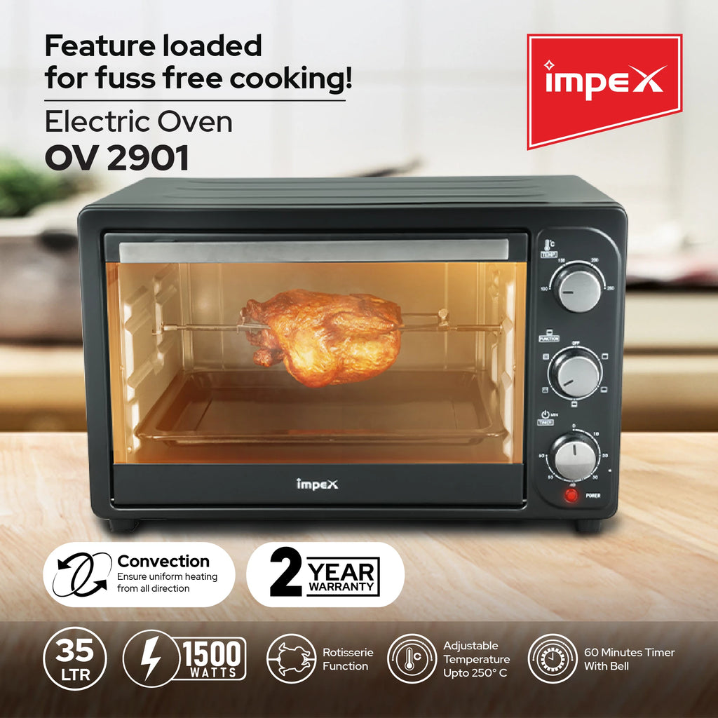 Impex 35 Ltr Electric Oven with Rotisserie OV 2901