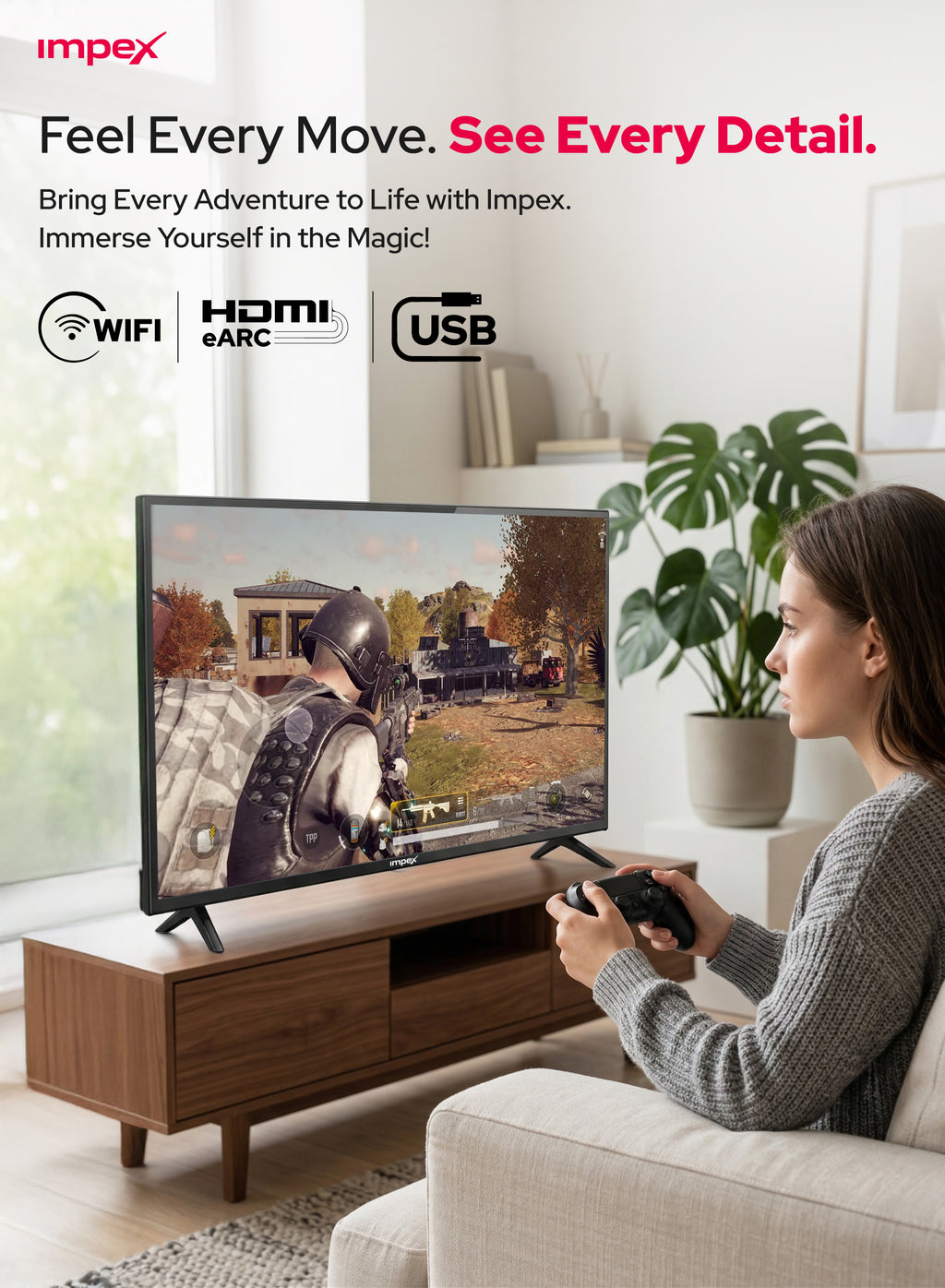 Impex 40" HD Smart LED TV Gloria 40 Smart