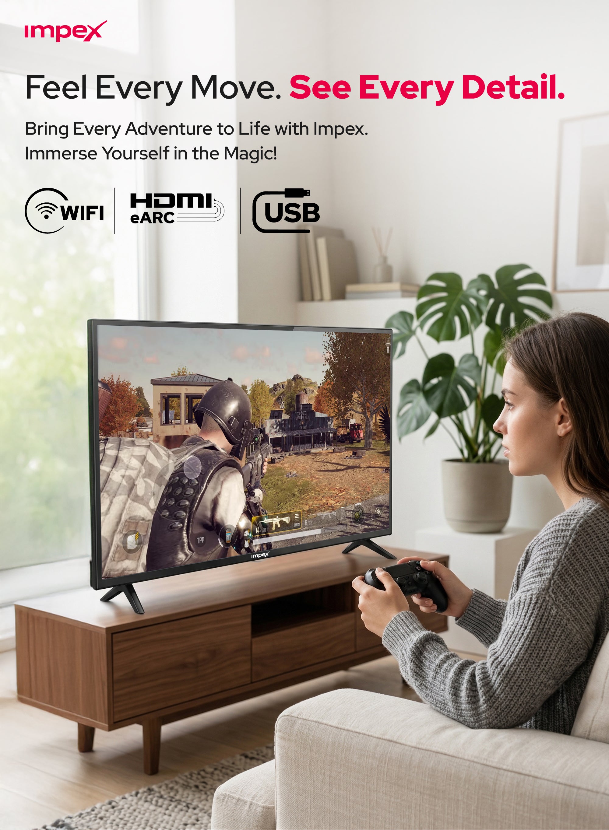 Impex 40" HD Smart LED TV Gloria 40 Smart