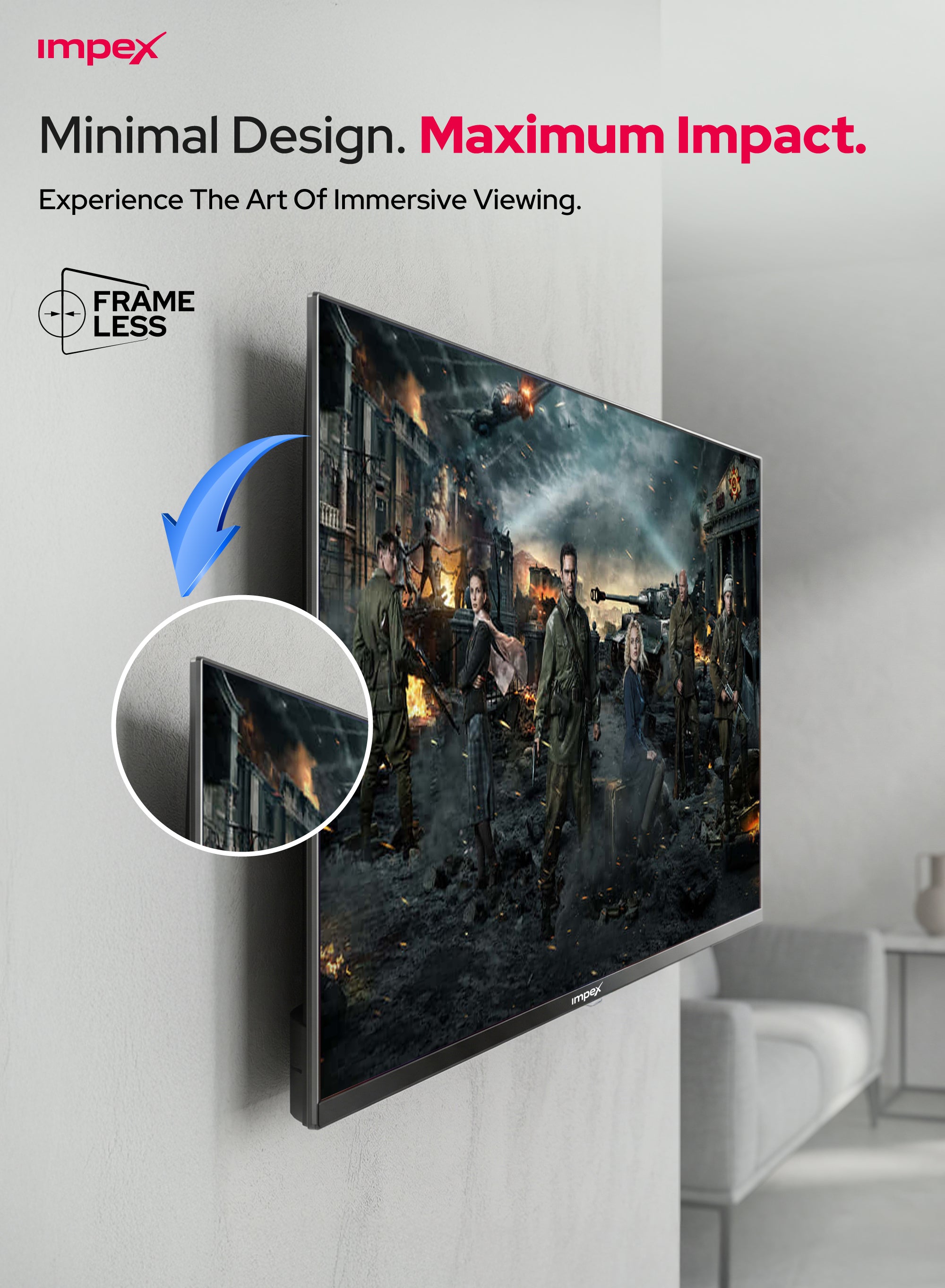 Impex 40" HD Smart LED TV Gloria 40 Smart