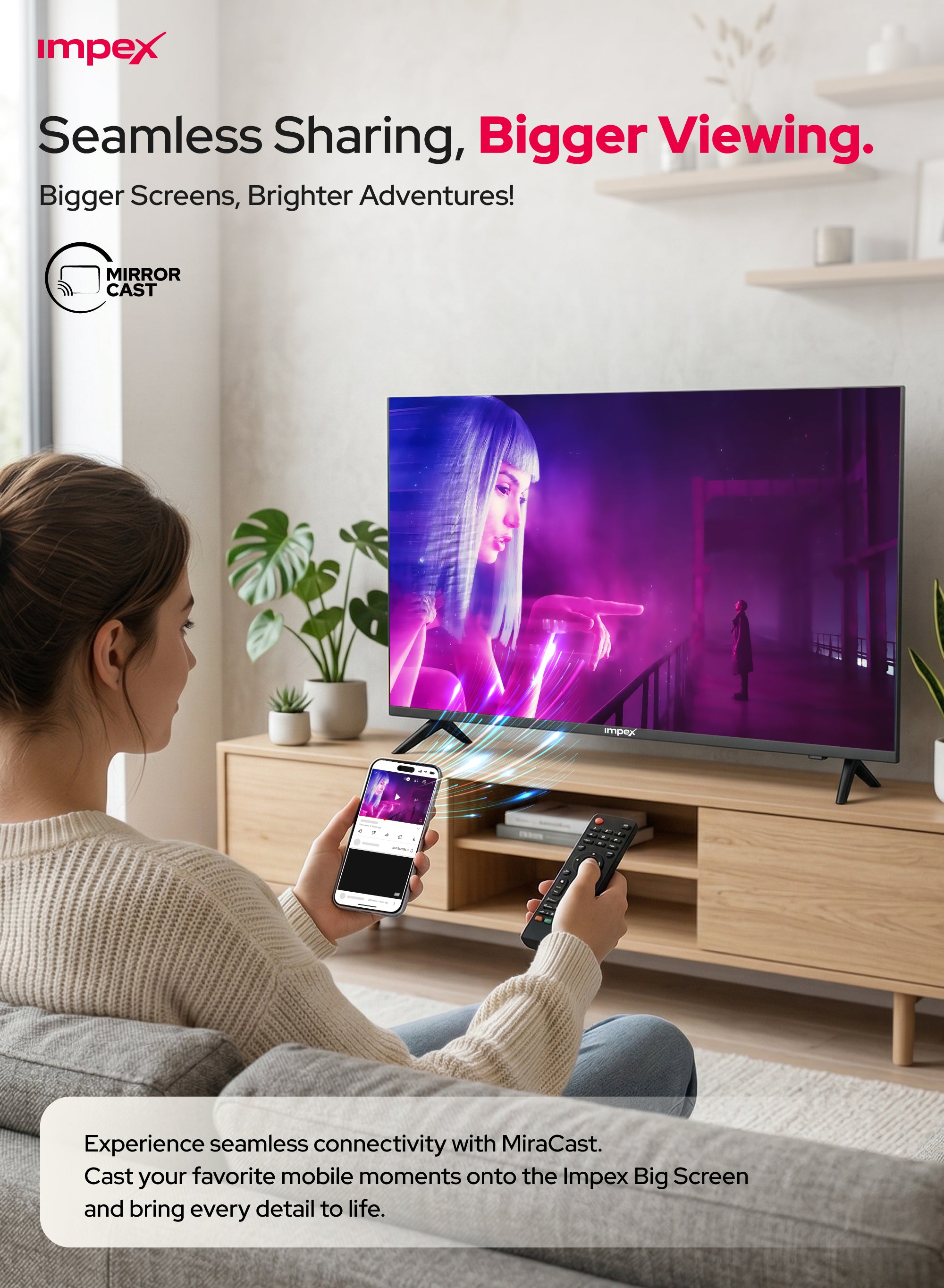 Impex 43" FHD Smart LED TV Gloria 43 Smart