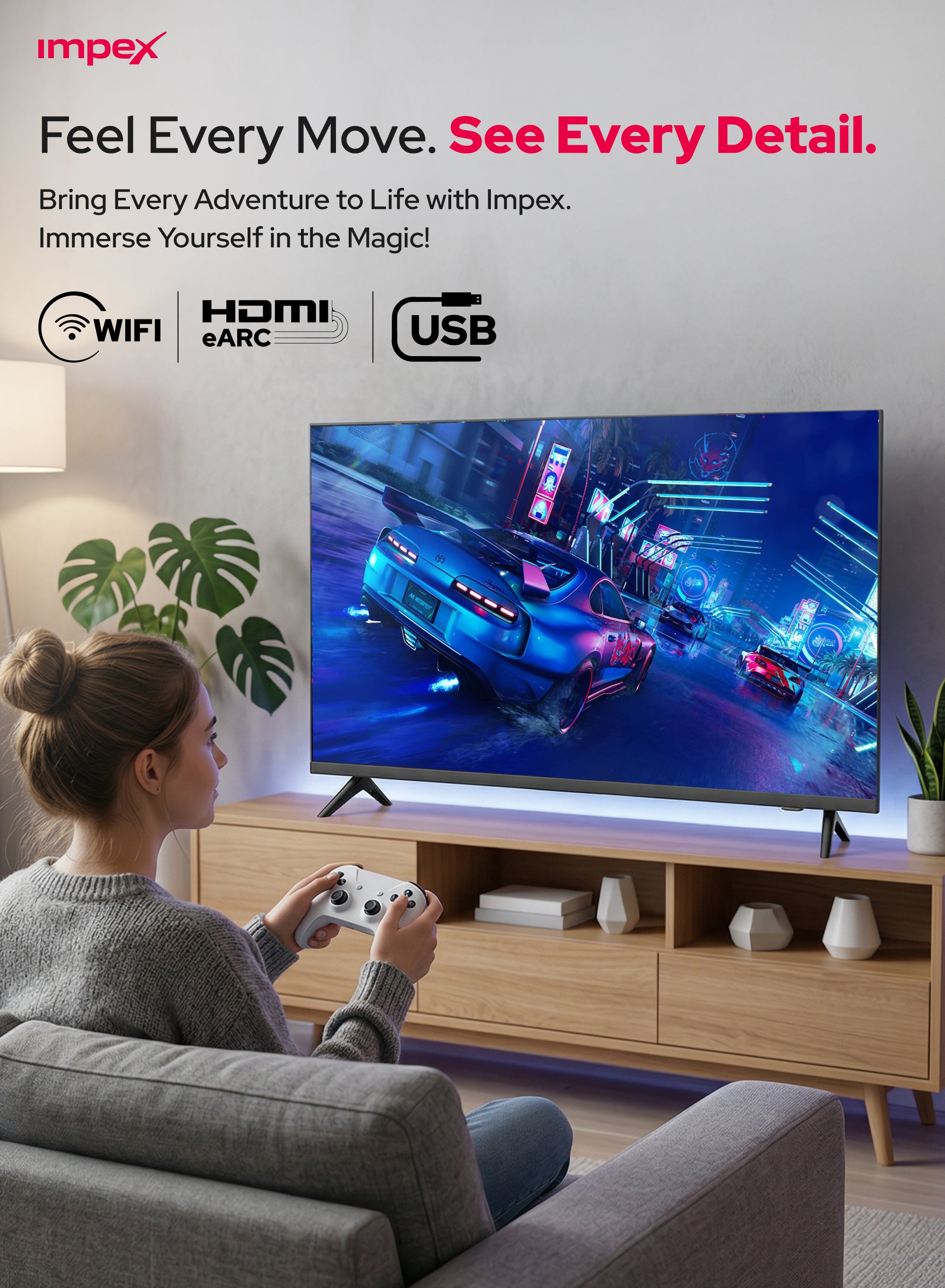 Impex 43" FHD Smart LED TV Gloria 43 Smart
