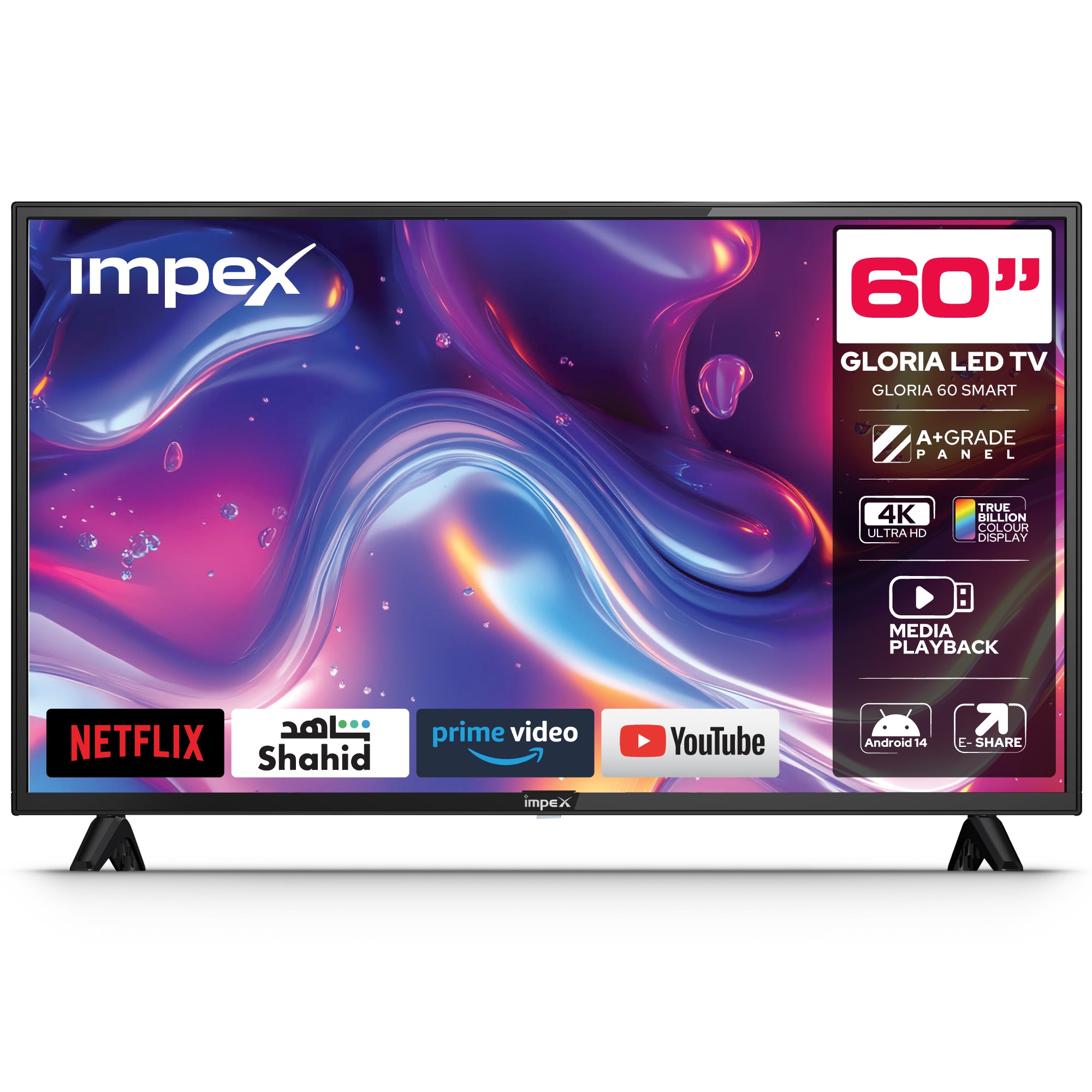 IMPEX 60 INCH 4K UHD SMART LED TV GLORIA 60 SMART