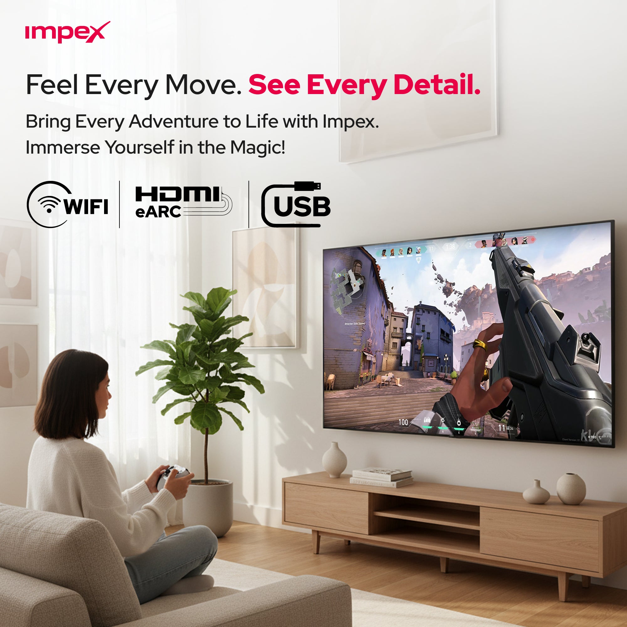 IMPEX 60 INCH 4K UHD SMART LED TV GLORIA 60 SMART