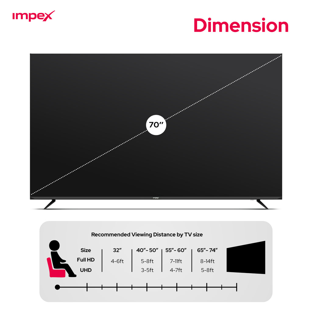 IMPEX 60 INCH 4K UHD SMART LED TV GLORIA 60 SMART