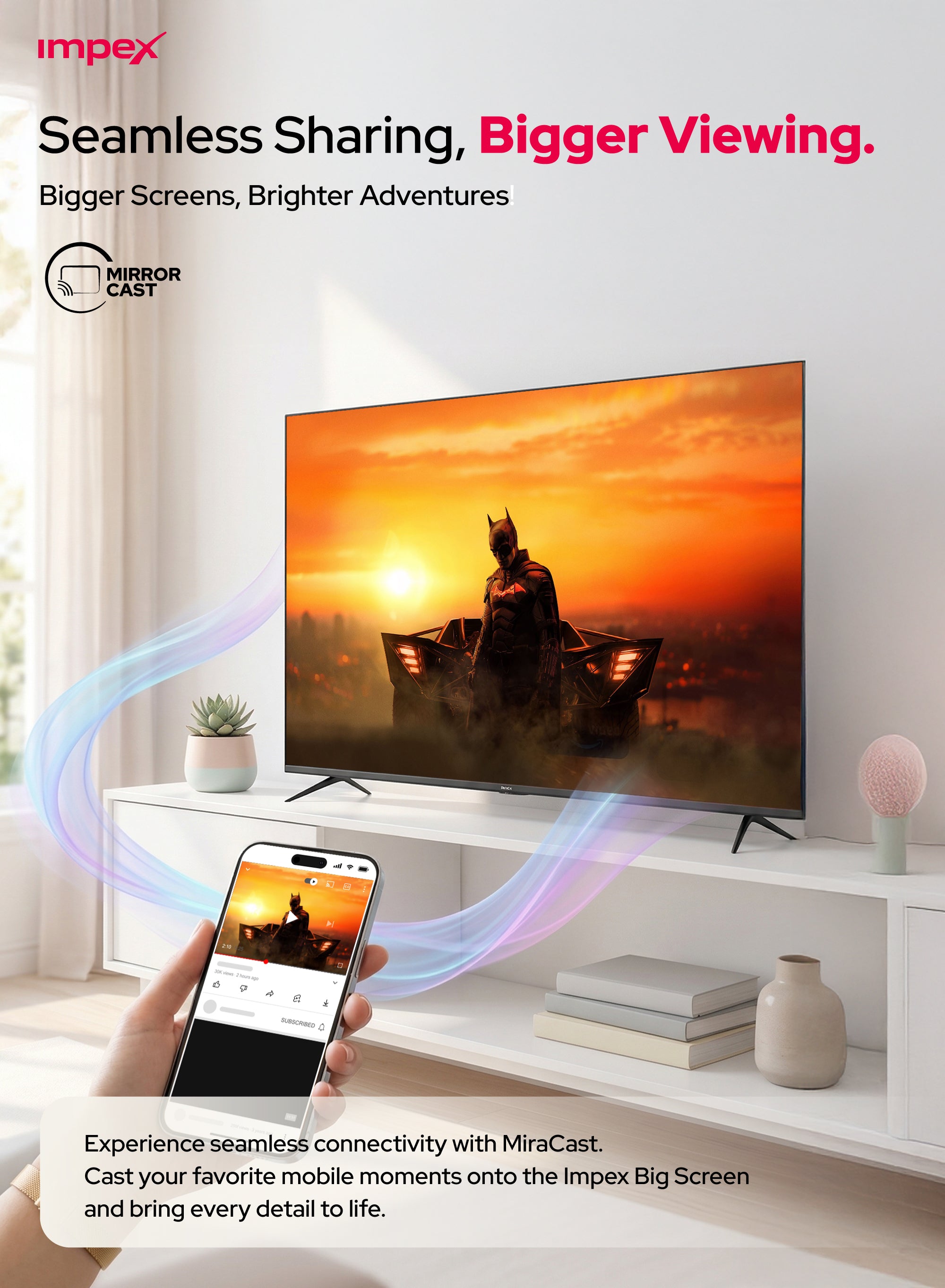 Impex 70" UHD Smart Led Tv (Gloria 70 Smart)