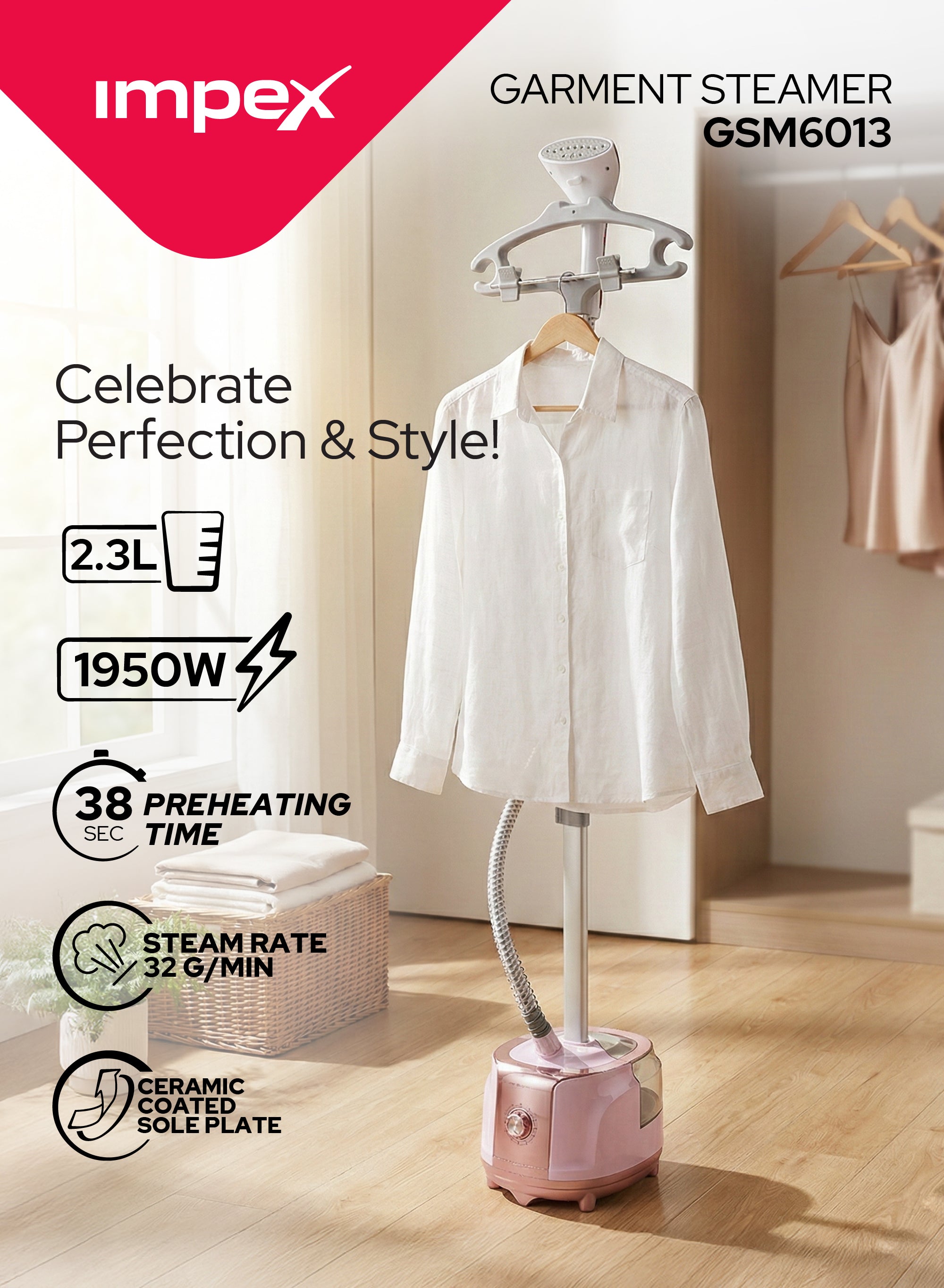 Impex Garment Steamer (GSM 6013)