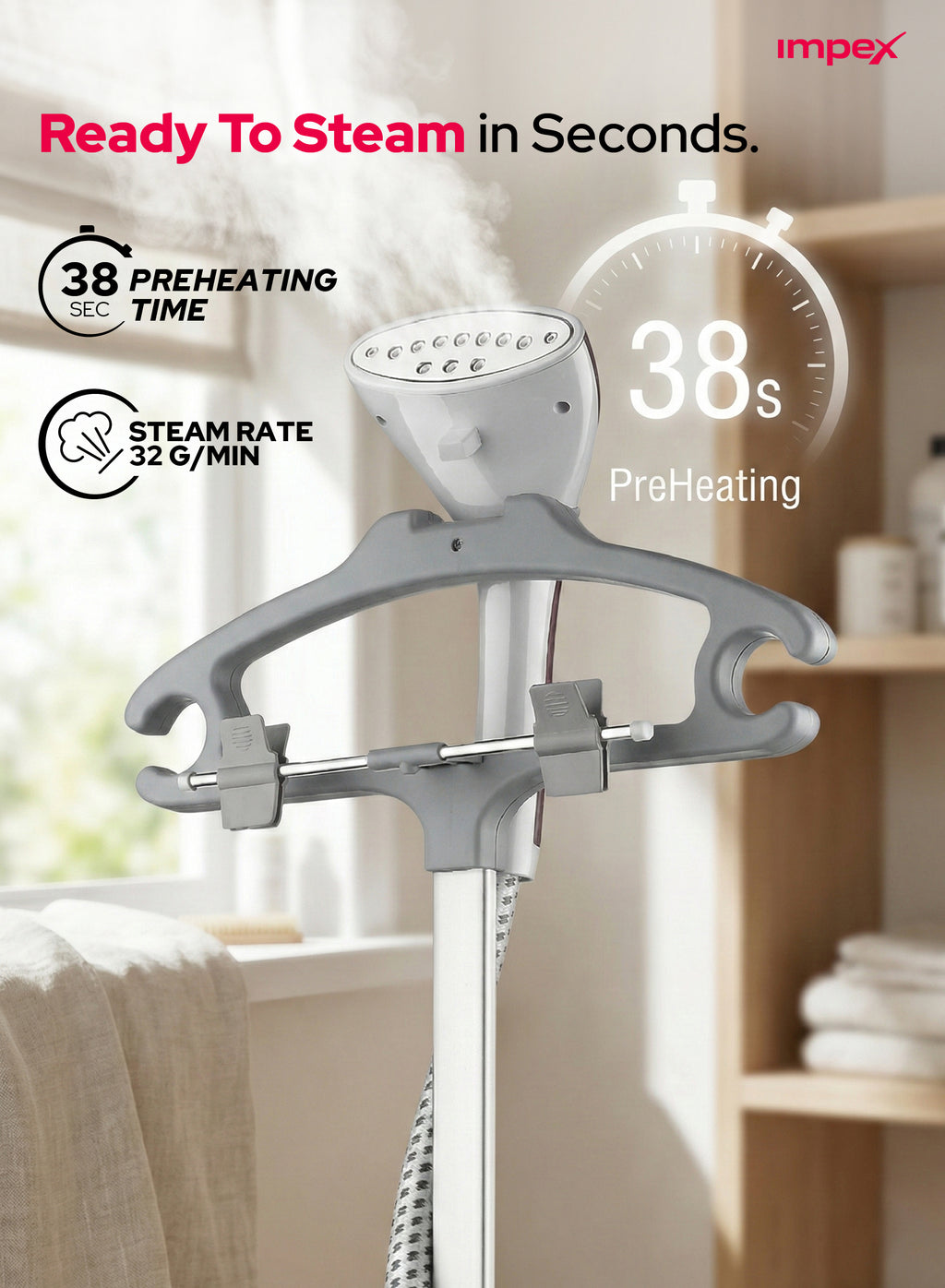 Impex Garment Steamer (GSM 6013)