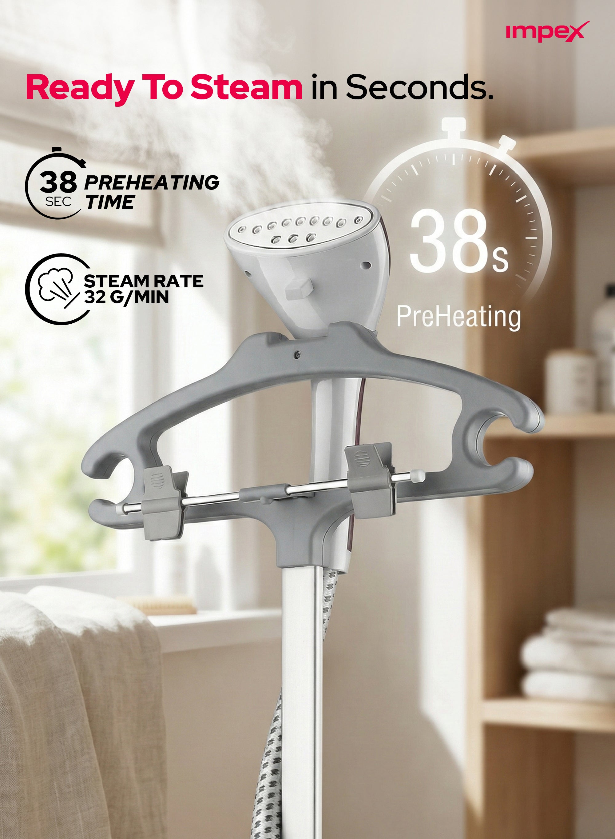 Impex Garment Steamer (GSM 6013)