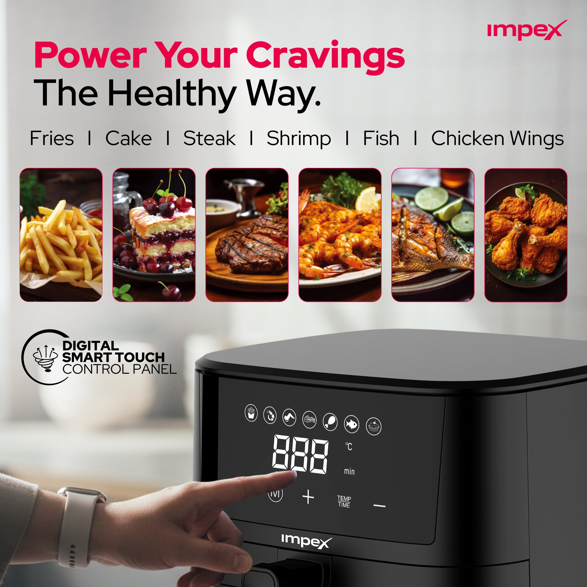 Impex 4.5L Digital Air Fryer AF 4307