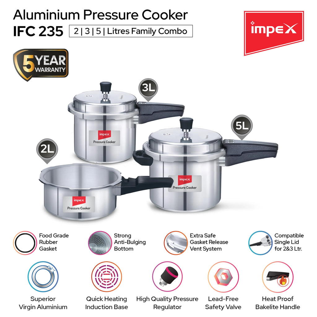 IMPEX PRESSURE COOKER FAMILY COMBO IFC 235