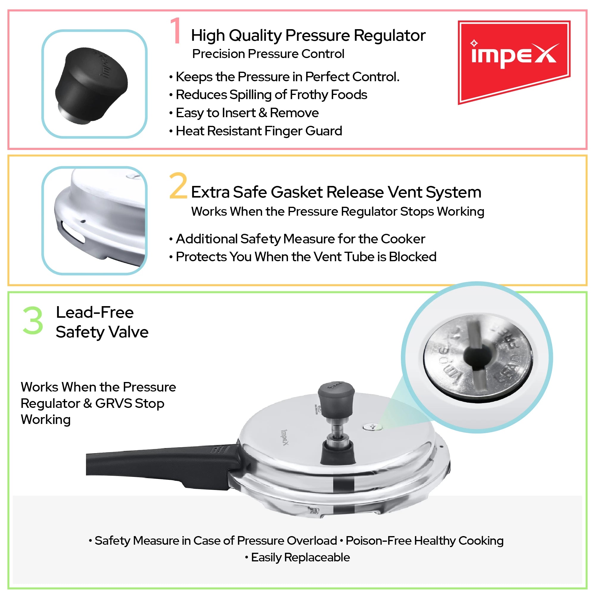 IMPEX PRESSURE COOKER FAMILY COMBO IFC 235