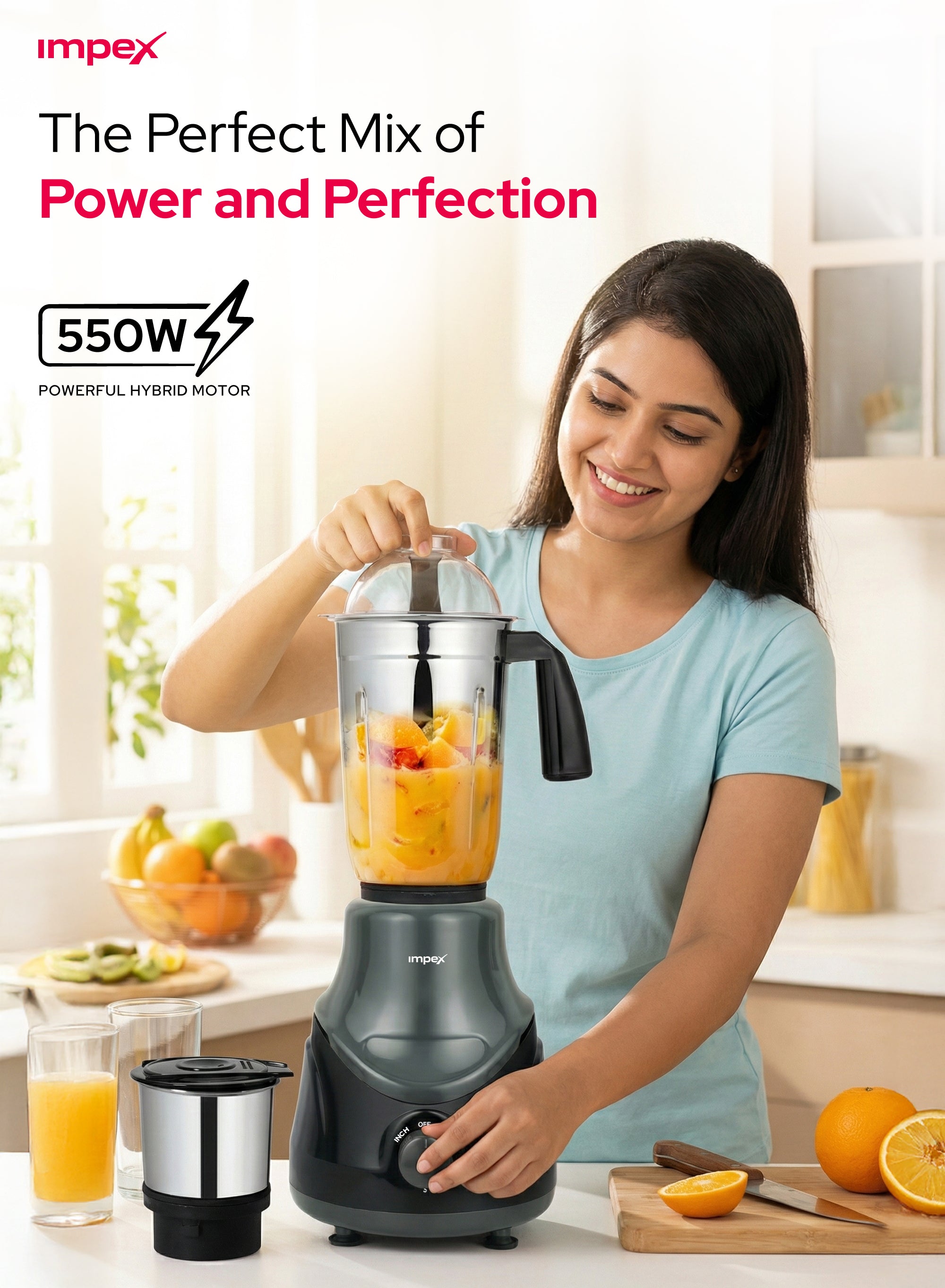 Impex 2 in 1 Mixer Grinder BL 319C