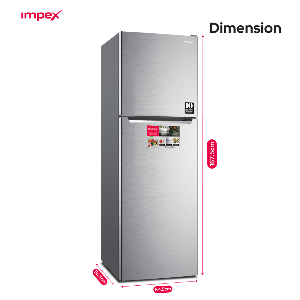 Impex 270L No Frost Inverter Refrigerator IRF250S