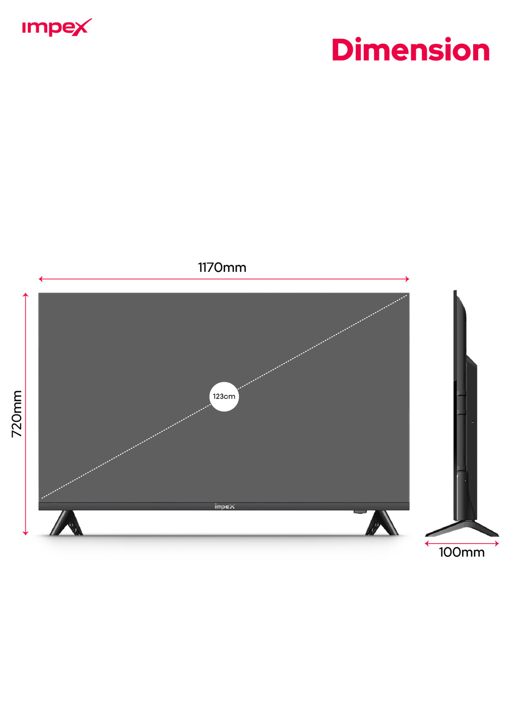 IMPEX QLED Smart LED TV A14 GLORIA50Q