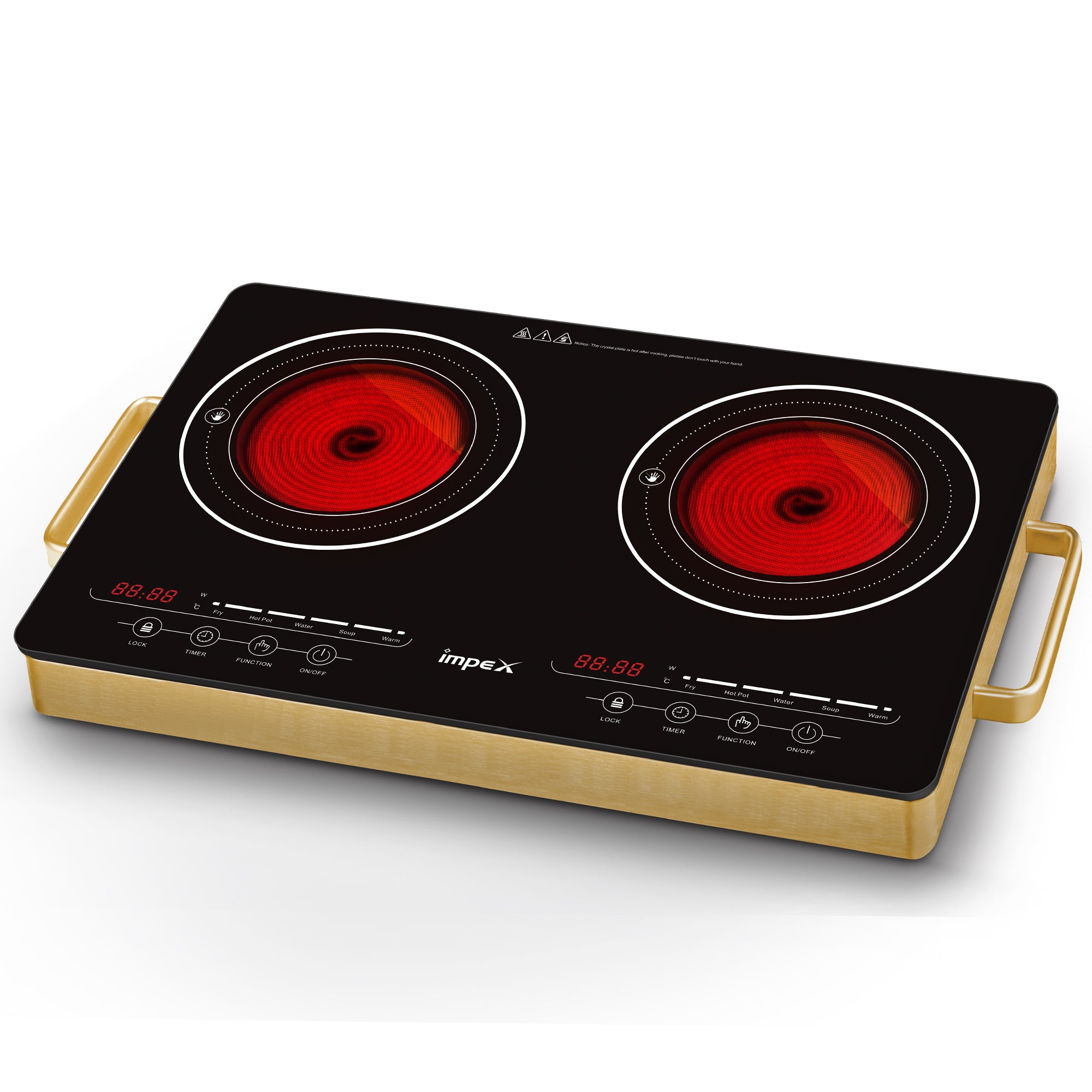 Impex Double Infrared Cooktop IR 2704
