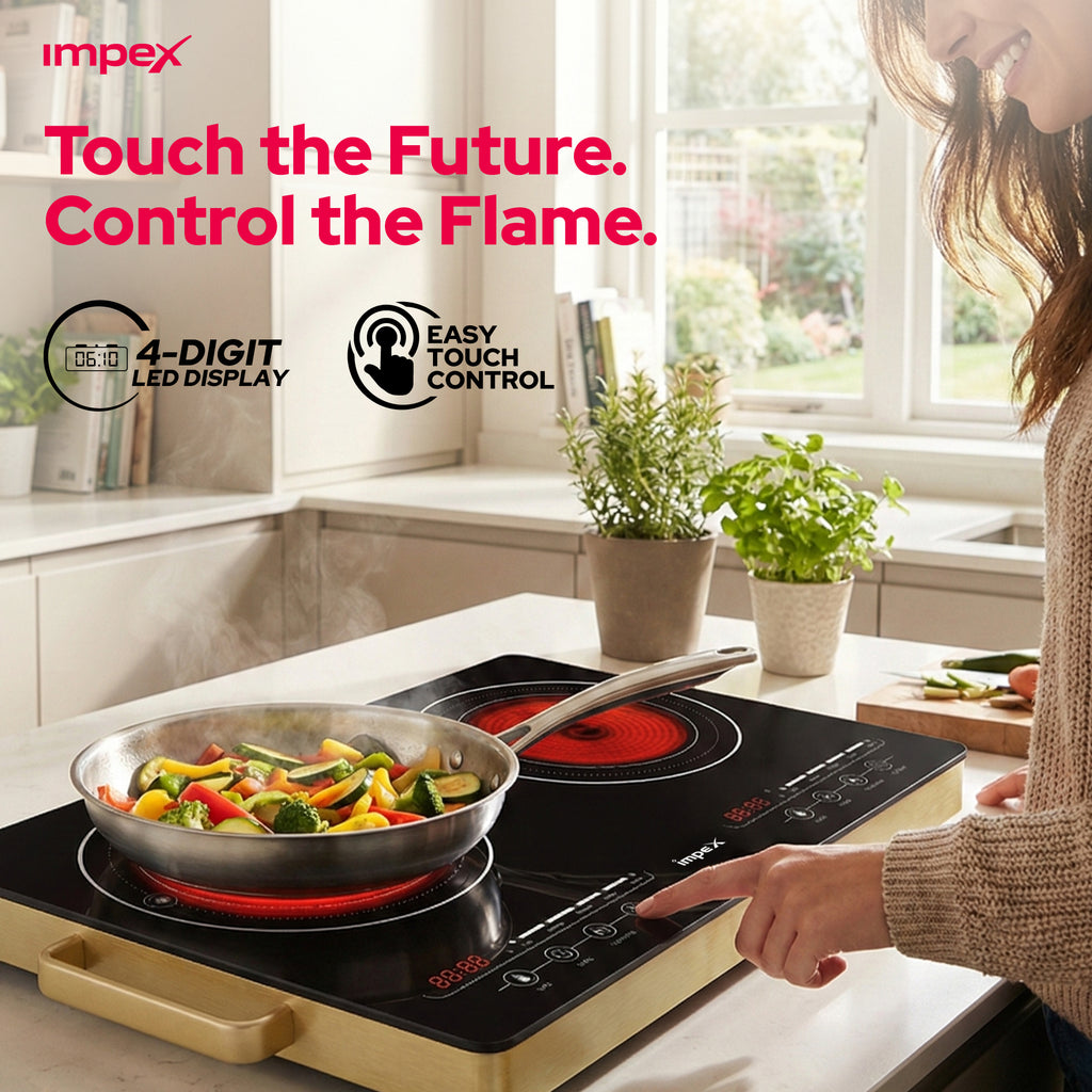 Impex Double Infrared Cooktop IR 2704