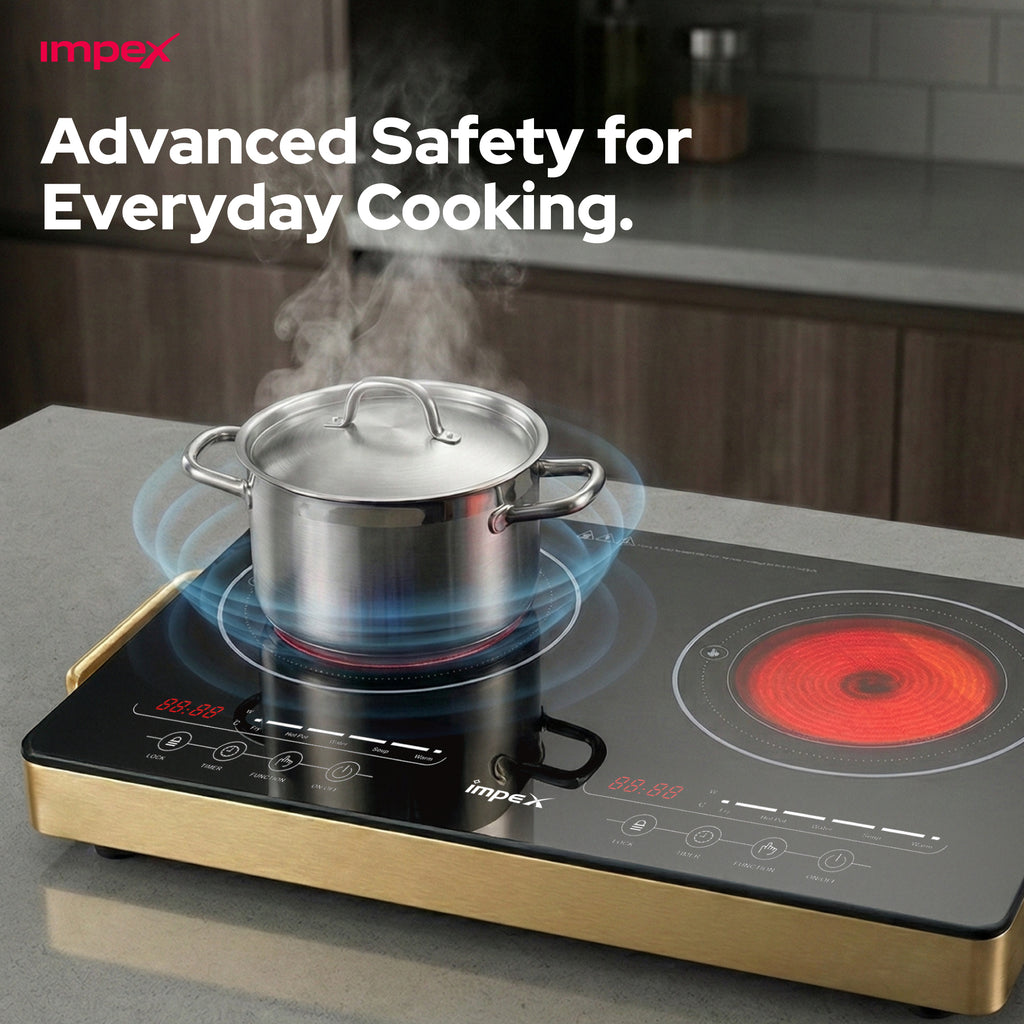 Impex Double Infrared Cooktop IR 2704