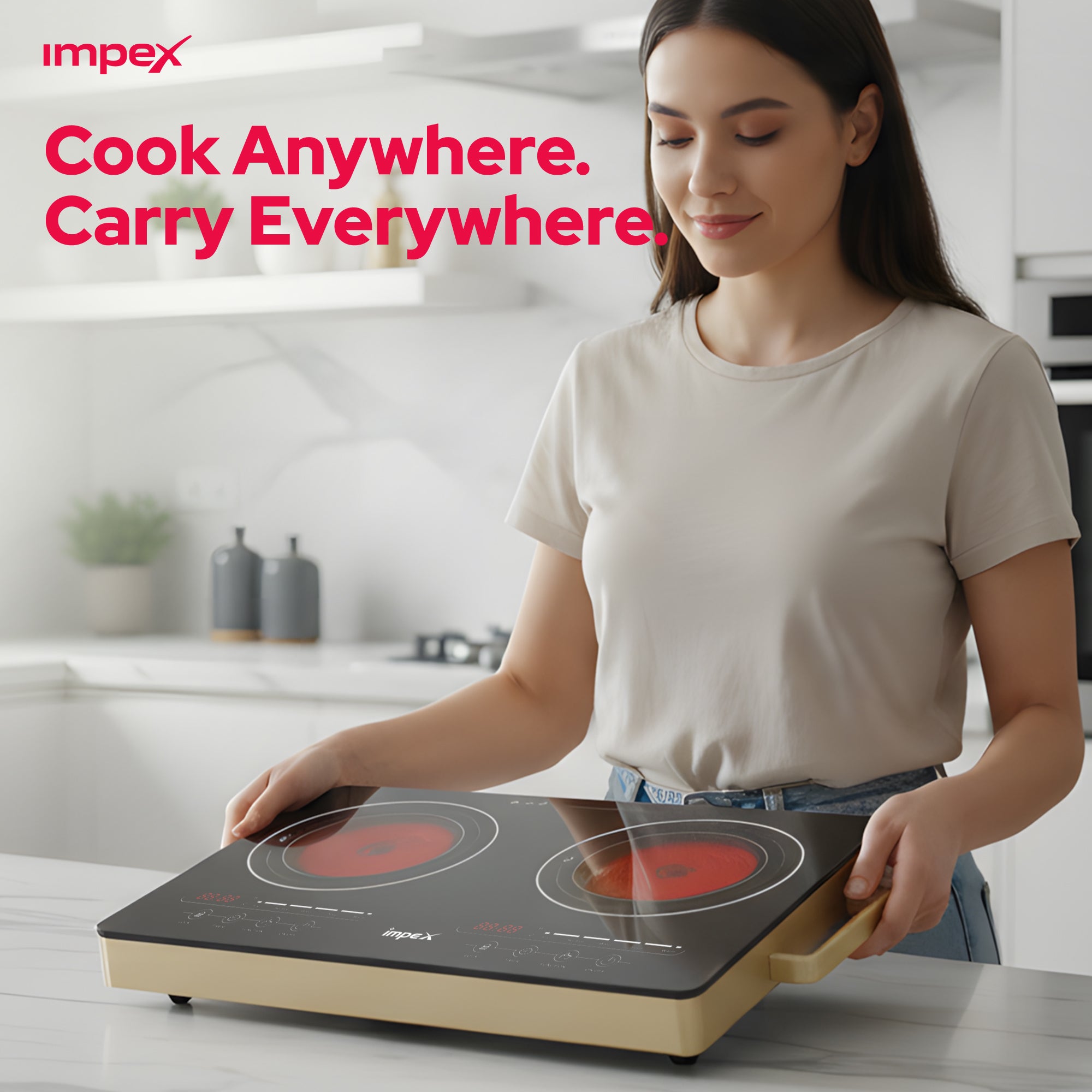 Impex Double Infrared Cooktop IR 2704