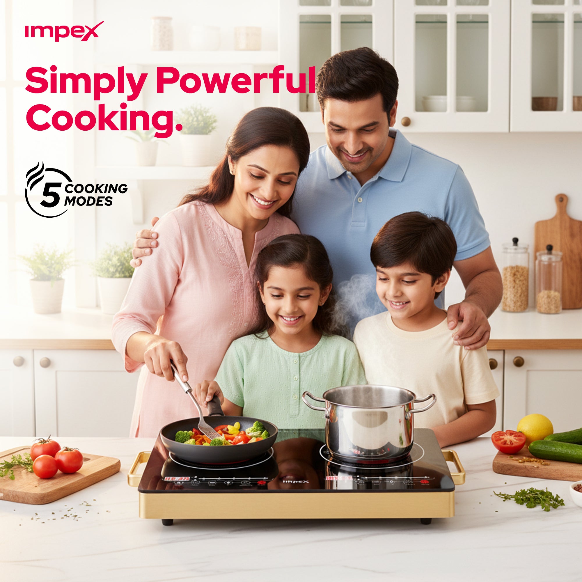 Impex Double Infrared Cooktop IR 2704