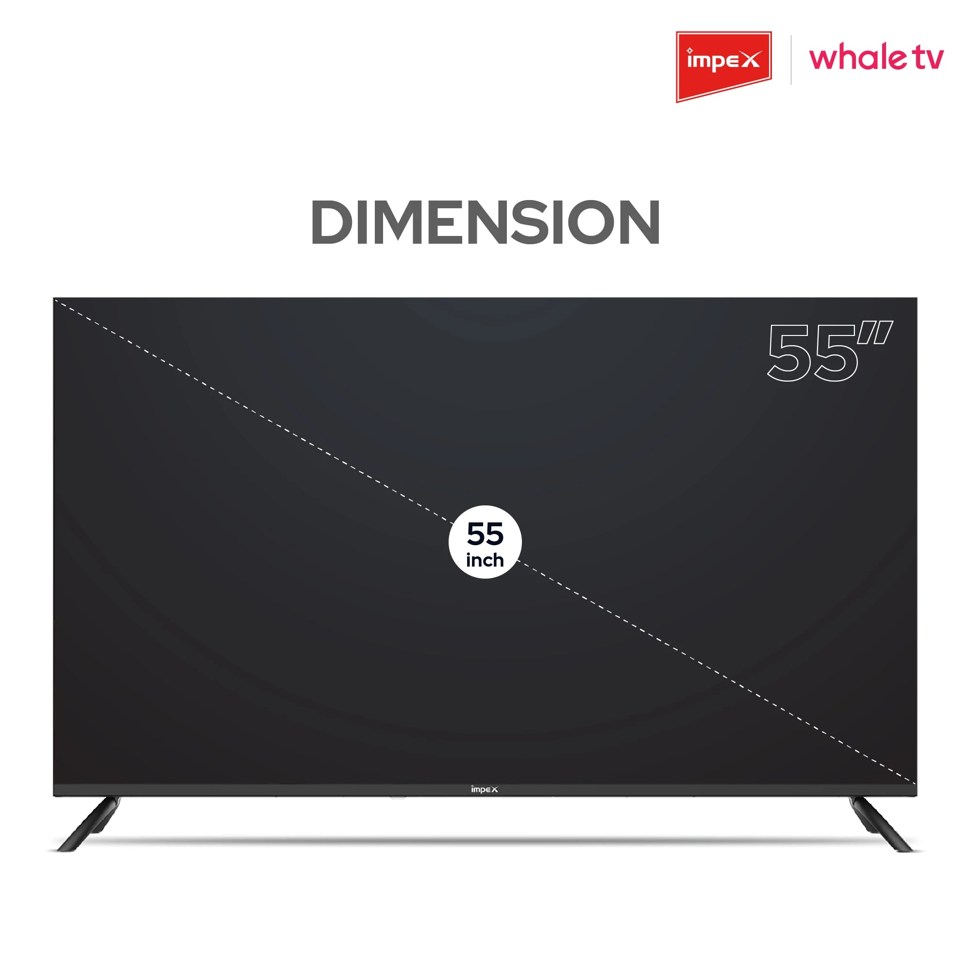IMPEX 55 inch QLED UHD Smart TV Whale OS Wios55Q