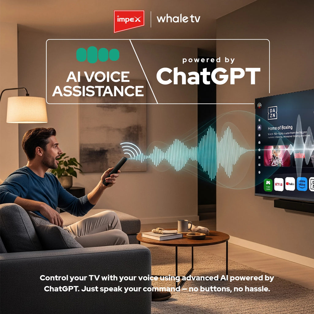 IMPEX 55 inch QLED UHD Smart TV Whale OS Wios55Q
