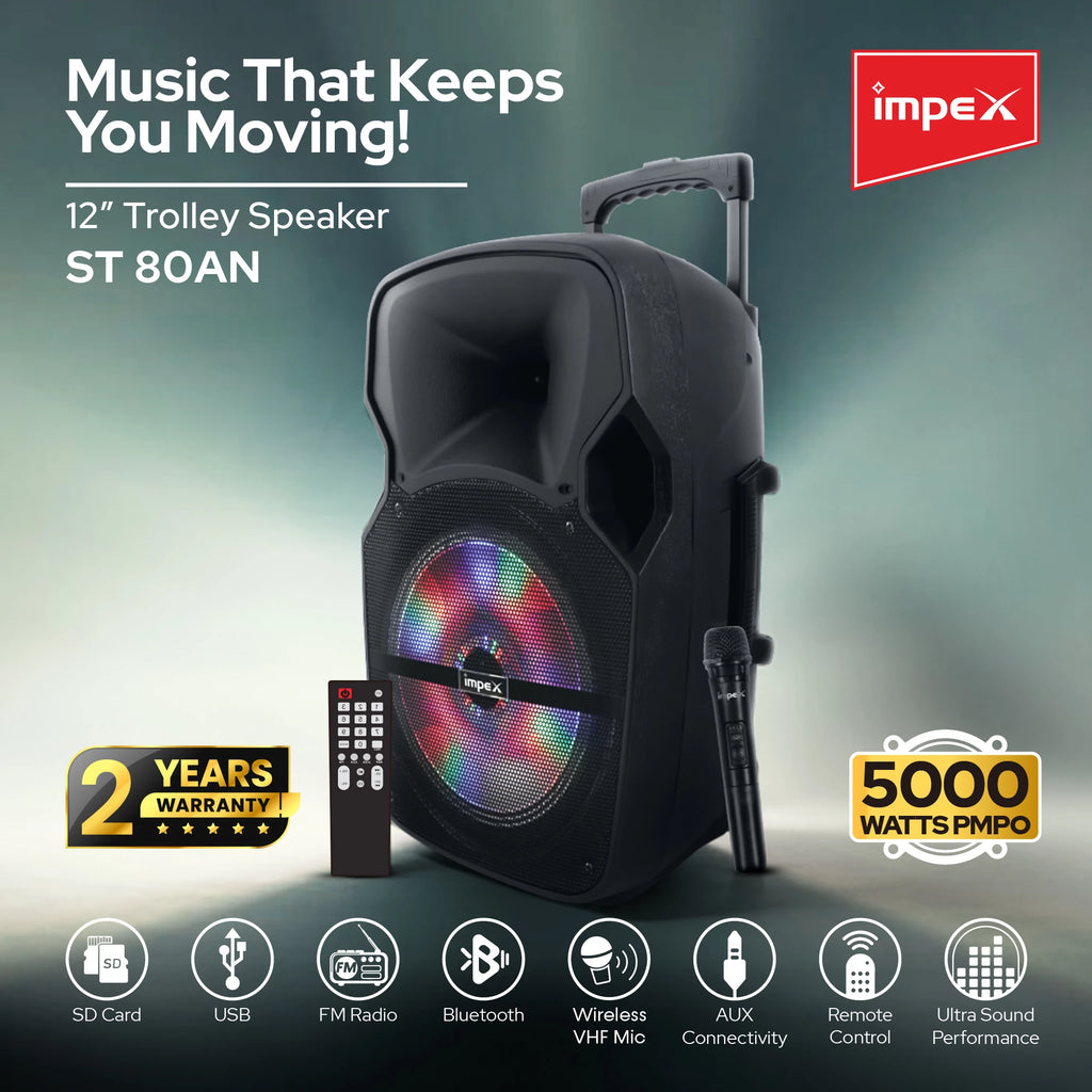 Impex Multimedia Trolley Speaker System 2.0 ST 80A