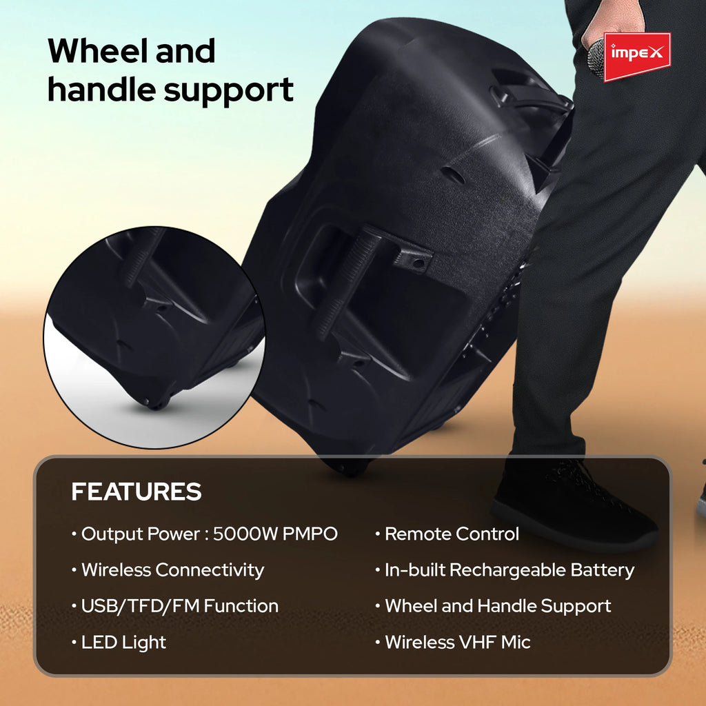 Impex Multimedia Trolley Speaker System 2.0 ST 80A