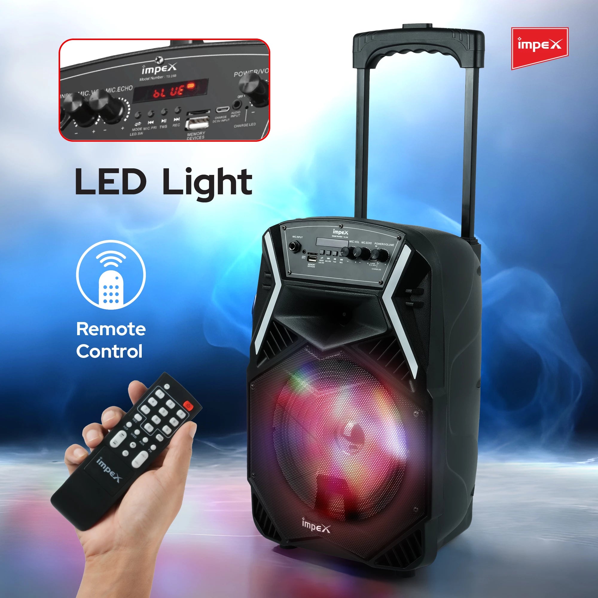 Impex Multimedia Trolley Speaker TS 25B