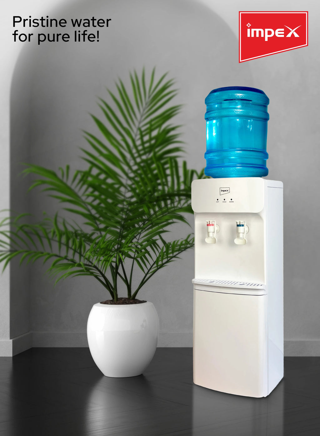 Impex Hot & Cold 2 Tap Water Dispenser WD 3904B