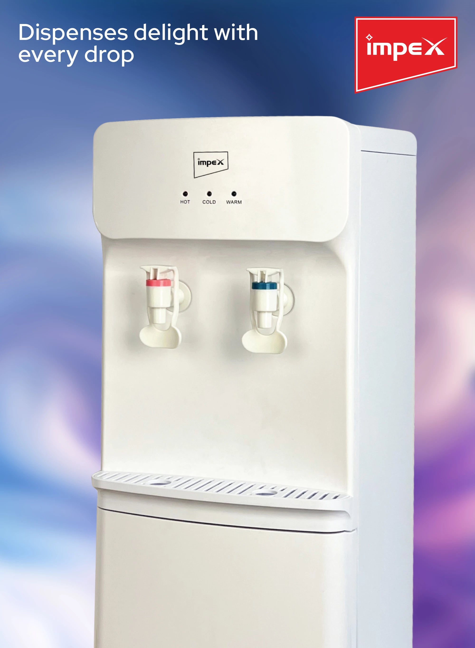 Impex Hot & Cold 2 Tap Water Dispenser WD 3904B