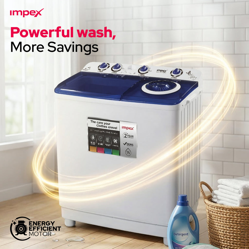 IMPEX 12 KG SEMI-AUTOMATIC WASHING MACHINE (WM 4205)