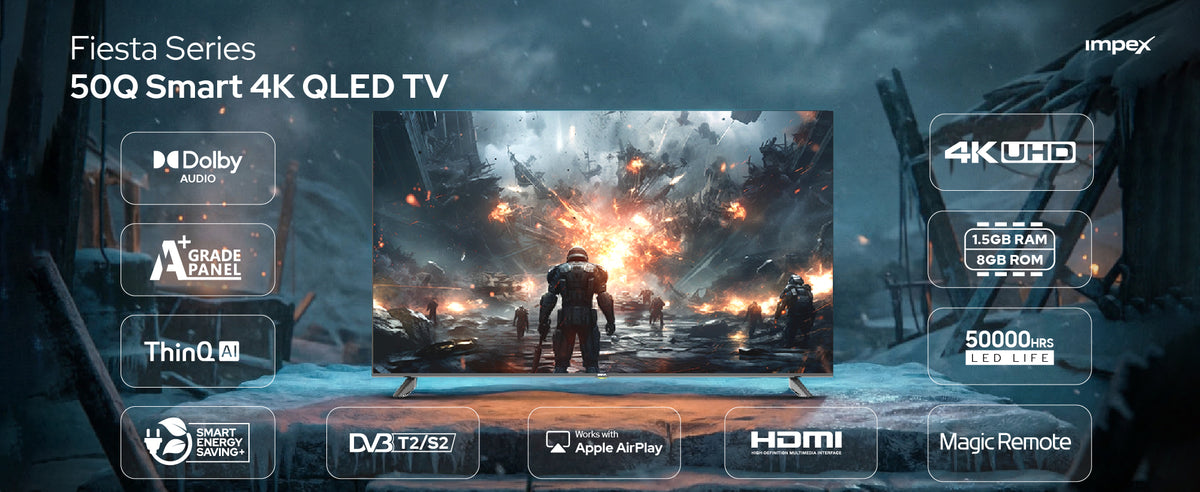 IMPEX 50 inch QLED UHD Smart TV Wios50Q