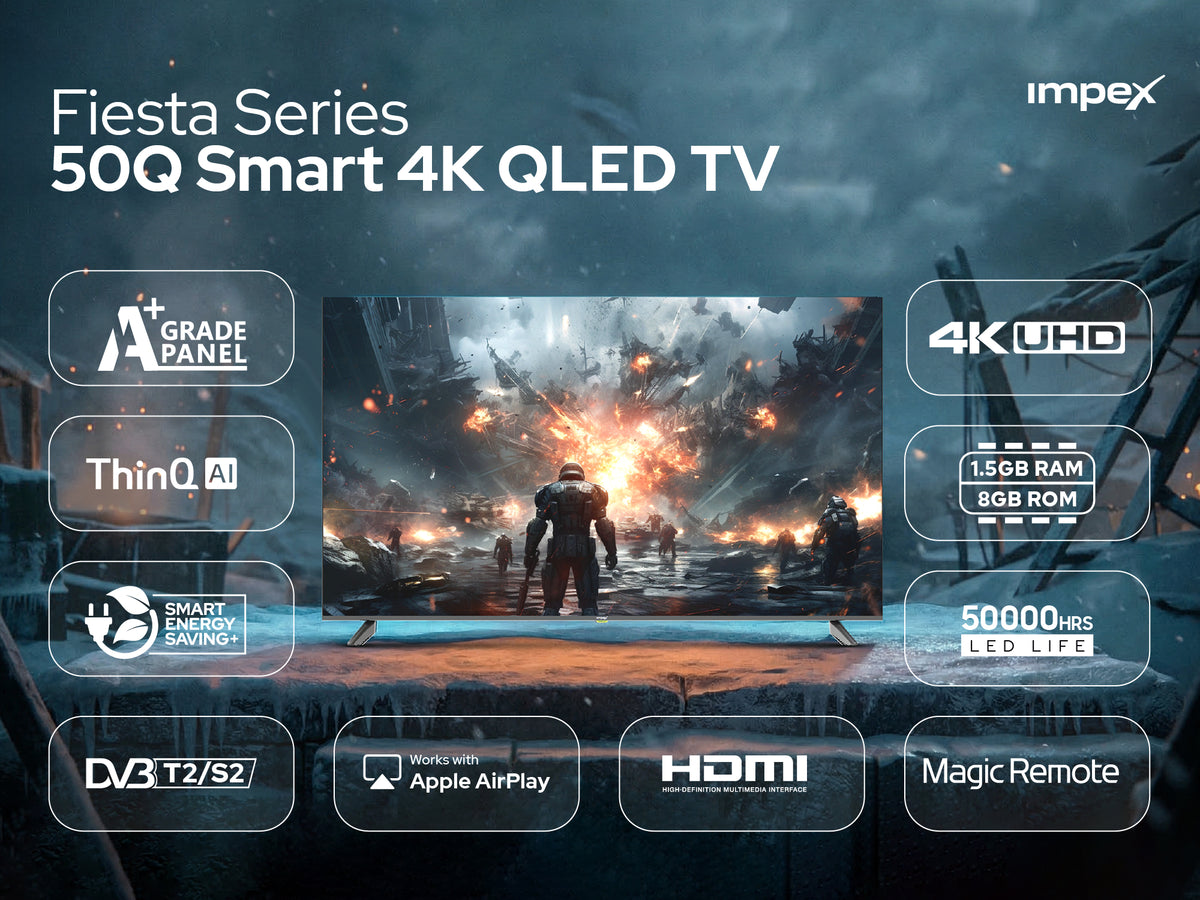 IMPEX 50 inch QLED UHD Smart TV Wios50Q