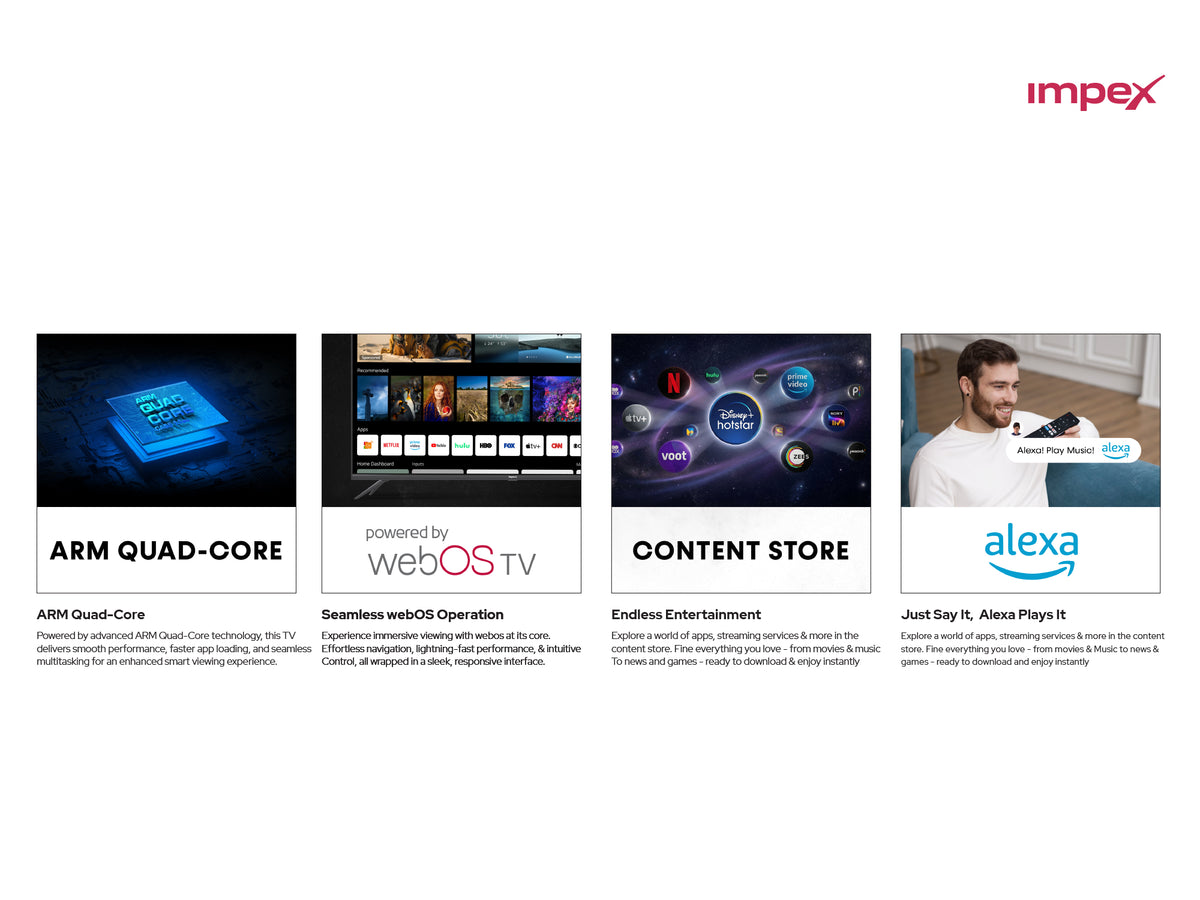 IMPEX 50 inch QLED UHD Smart TV Wios50Q