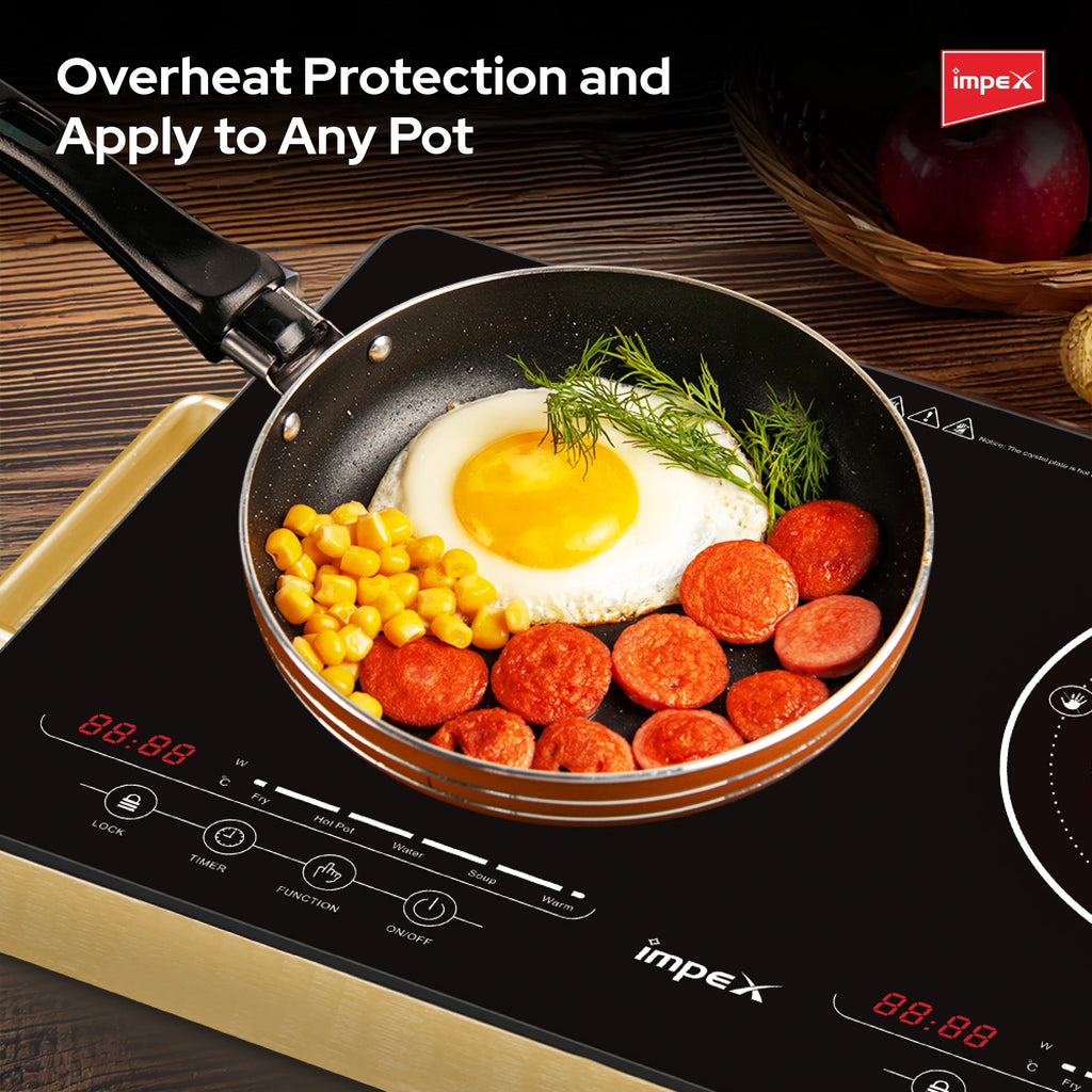 Impex Double Infrared Cooktop IR 2704