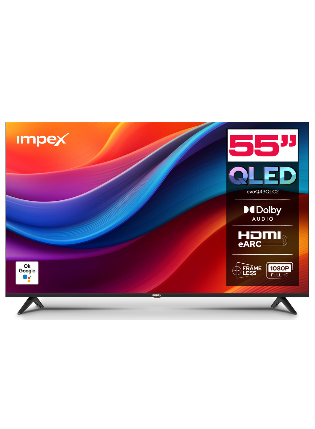 IMPEX 43 Inch QLED FHD GOOGLE LED TV evoQ43QLC2