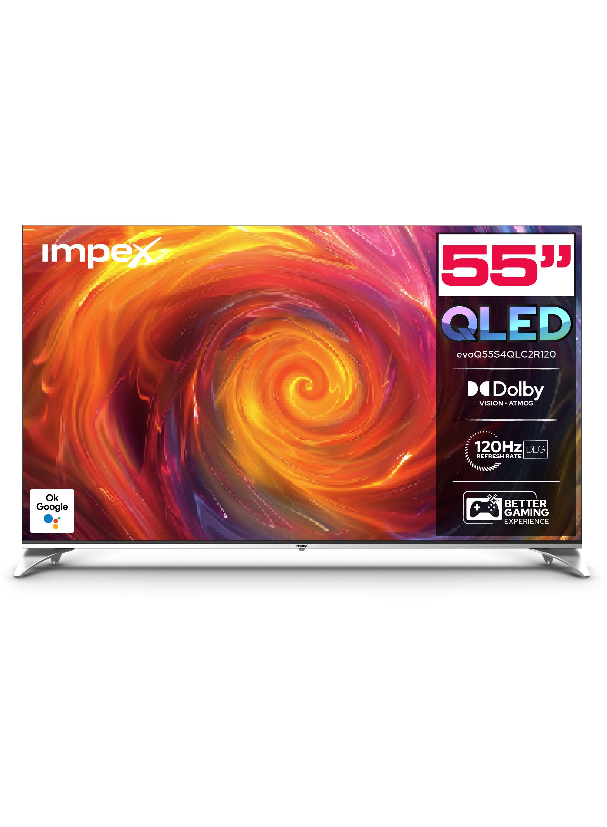 IMPEX 55" UHD GOOGLE LED TV evoQ 55S4RLC2