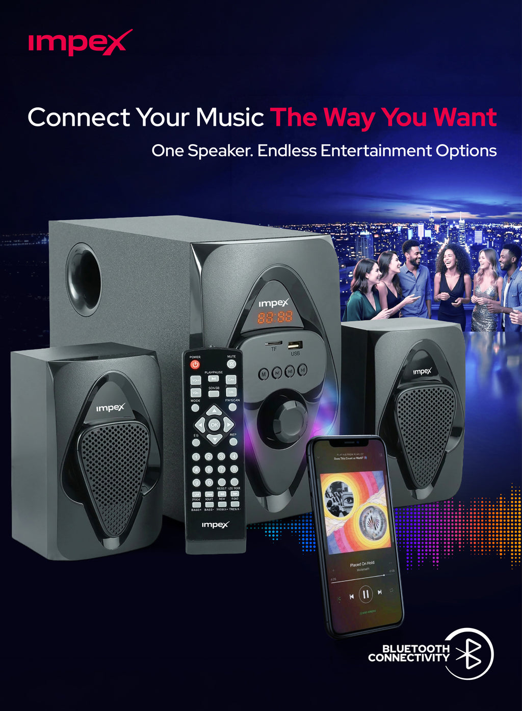 Impex Multimedia Speaker 2.1 HT 2115