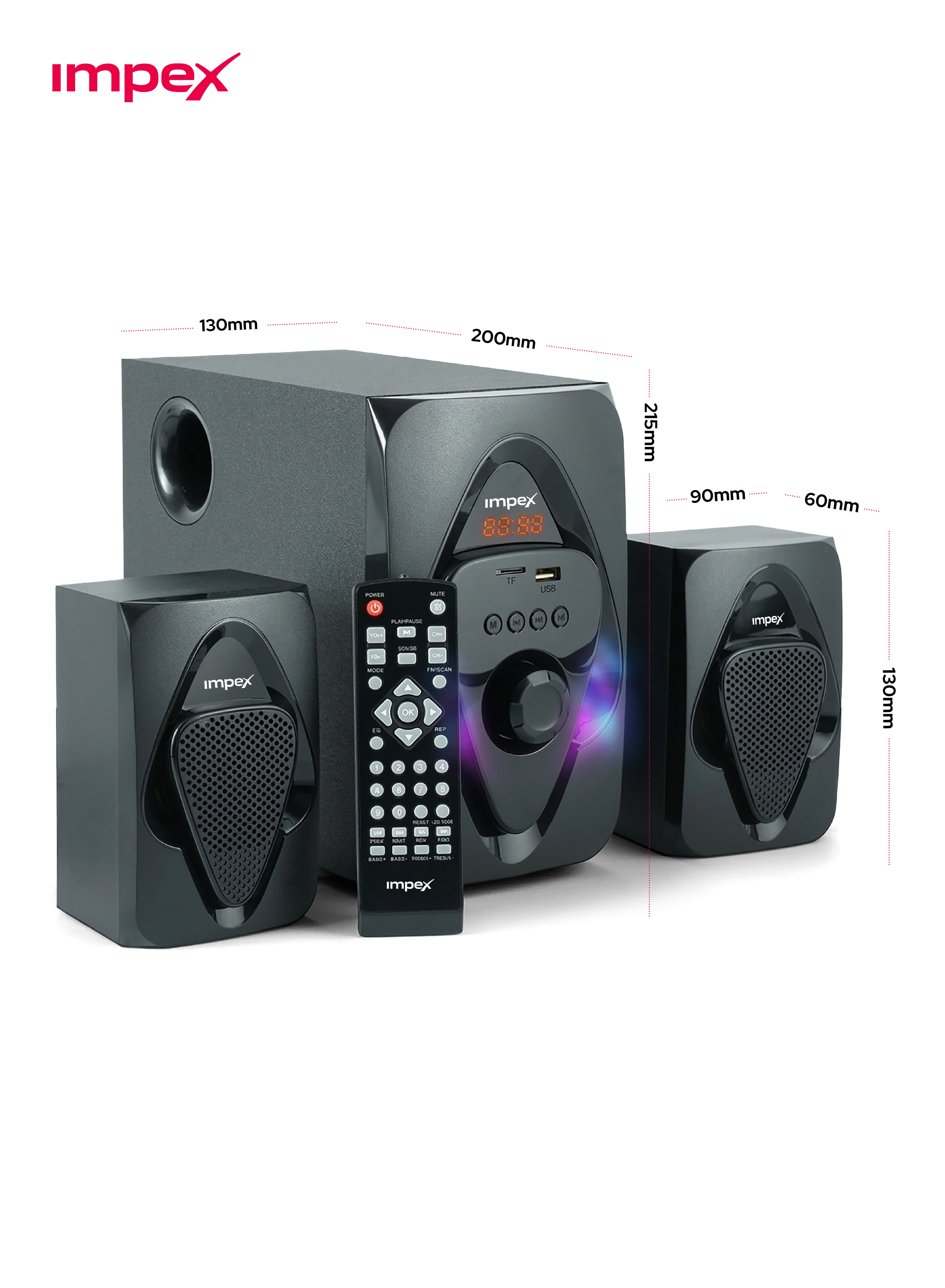 Impex Multimedia Speaker 2.1 HT 2115