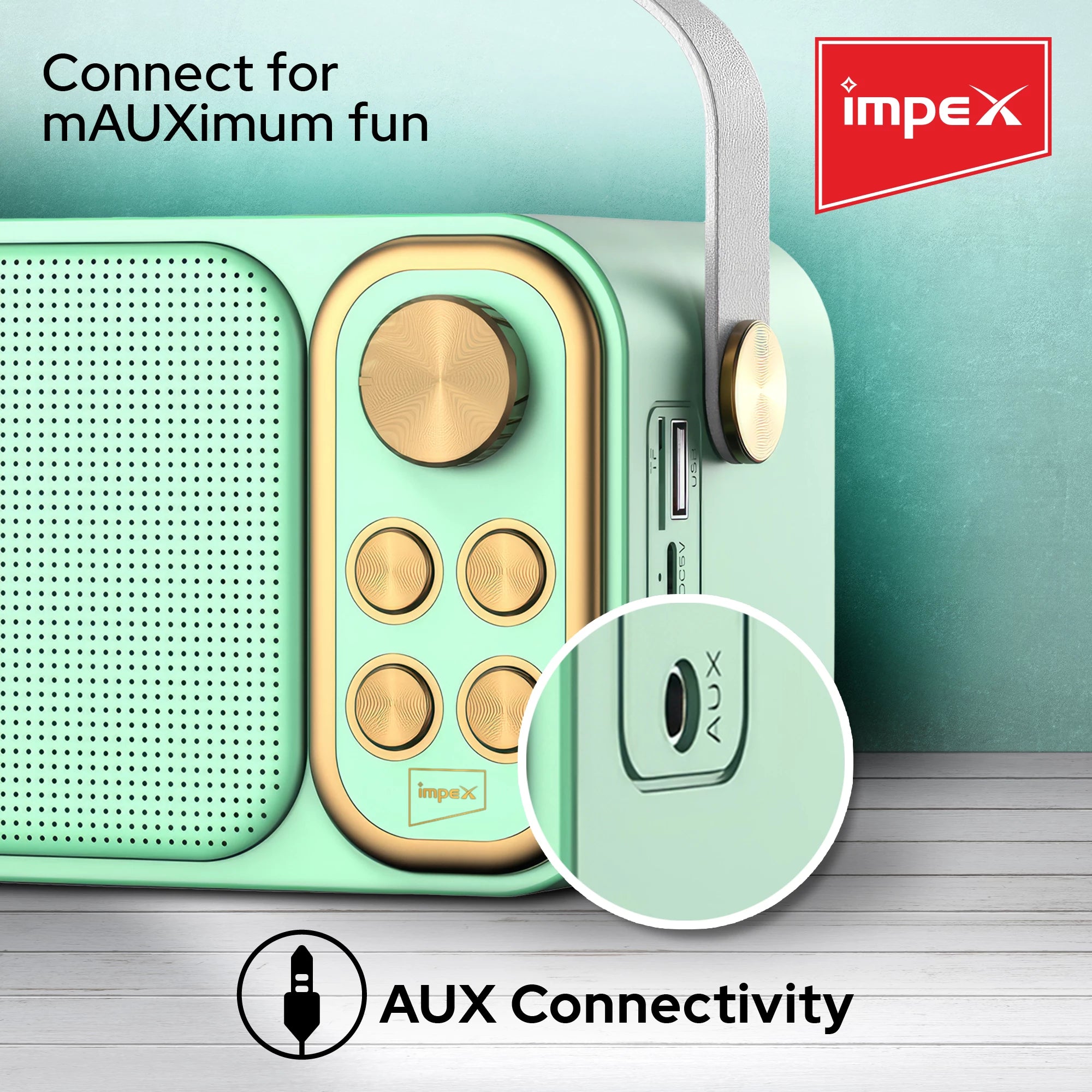 Impex Portable Bluetooth Karaoke Speaker KM 1302