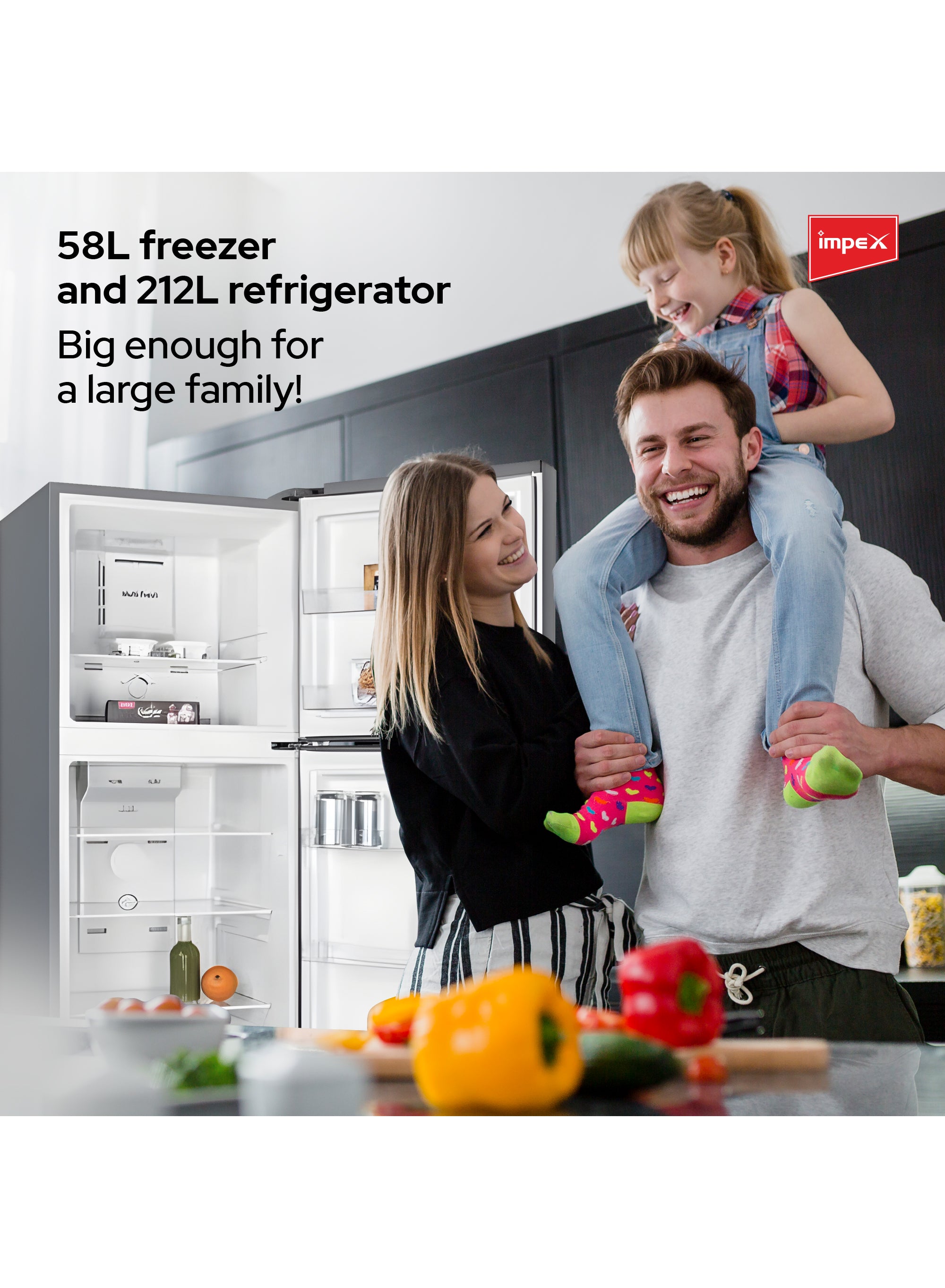 Impex 270L No Frost Inverter Refrigerator IRF250S
