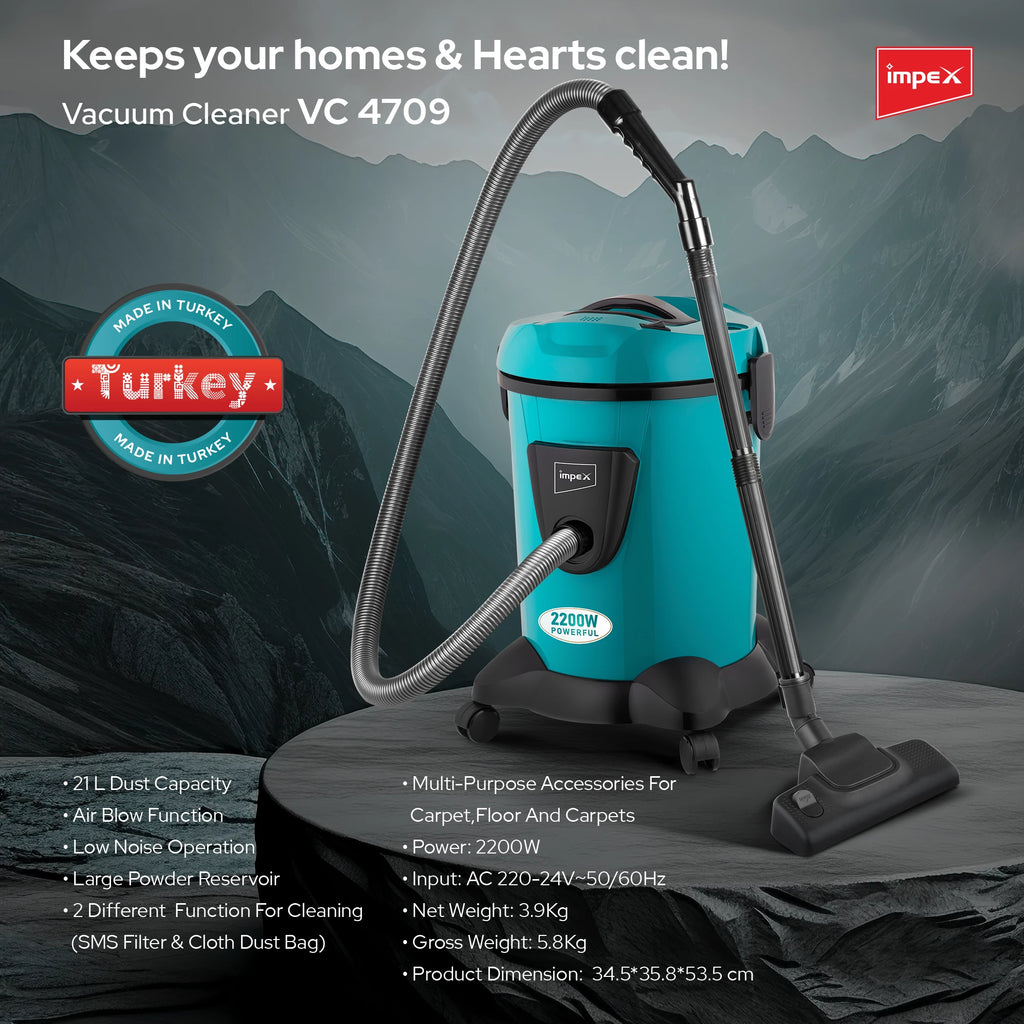 Impex 21L Vacuum Cleaner 2200W Turkey VC 4709