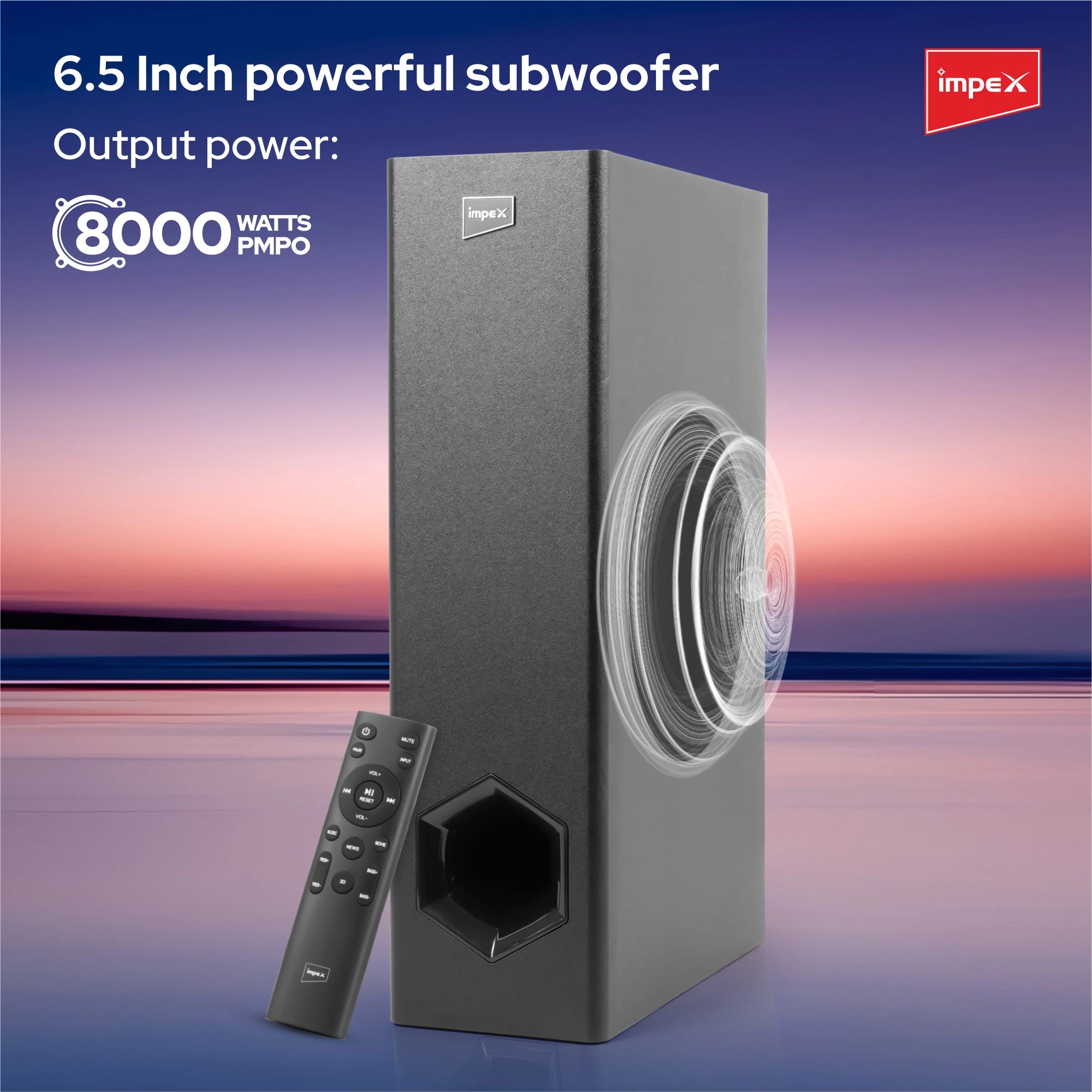 Impex 2.1 Wireless Subwoofer Soundbar BeatBeam SB 6000
