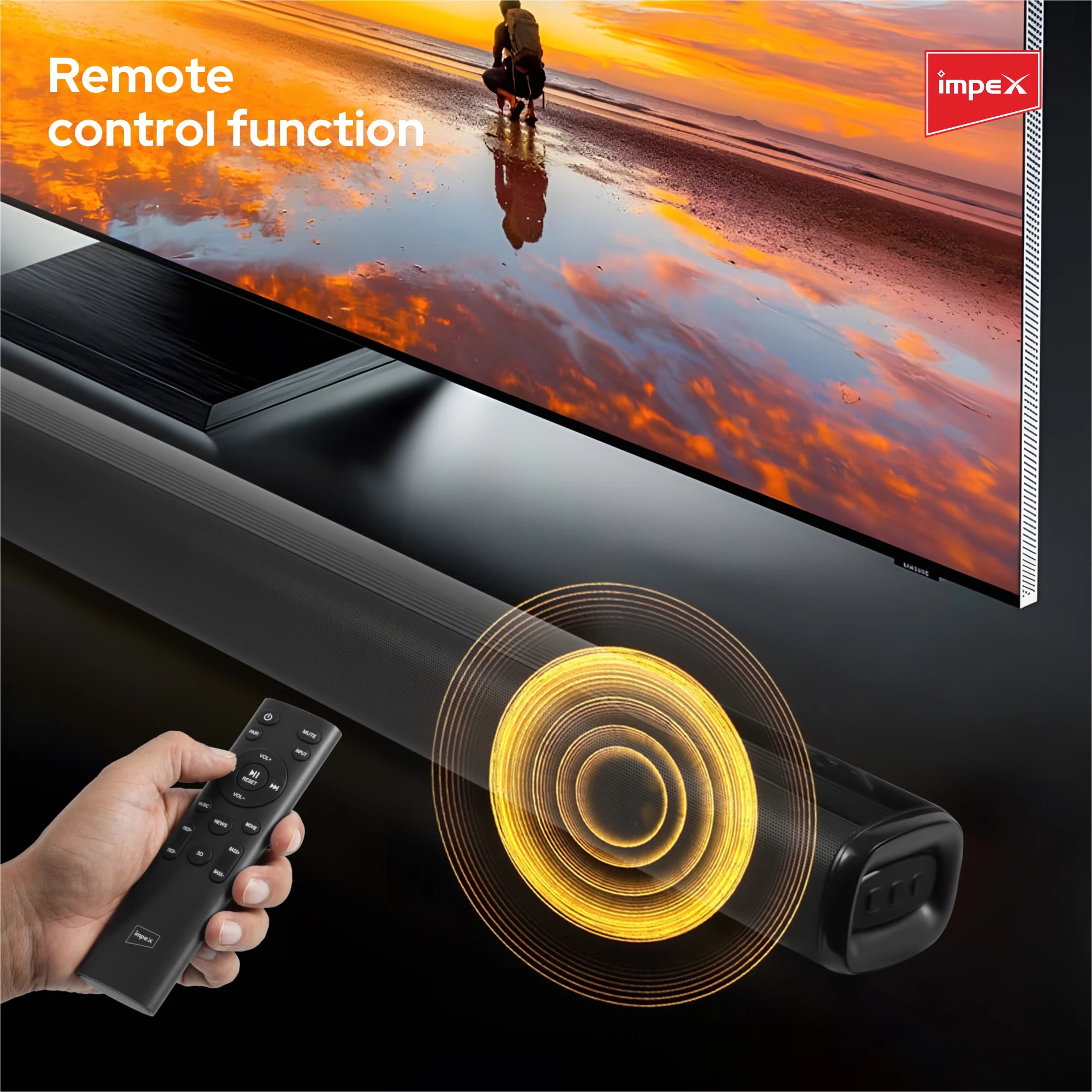 Impex 2.1 Wireless Subwoofer Soundbar BeatBeam SB 6000